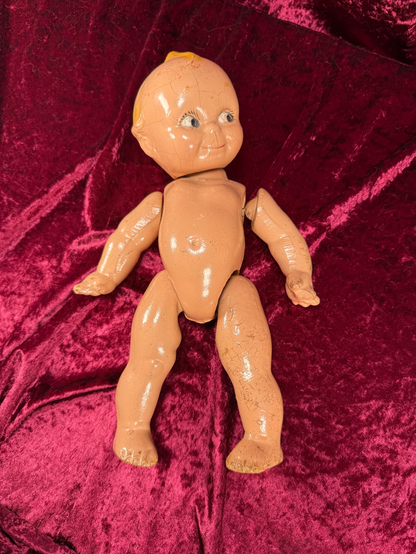 Vintage Halloween - Haunted Doll Parts - Disassembled Composition Kewpie