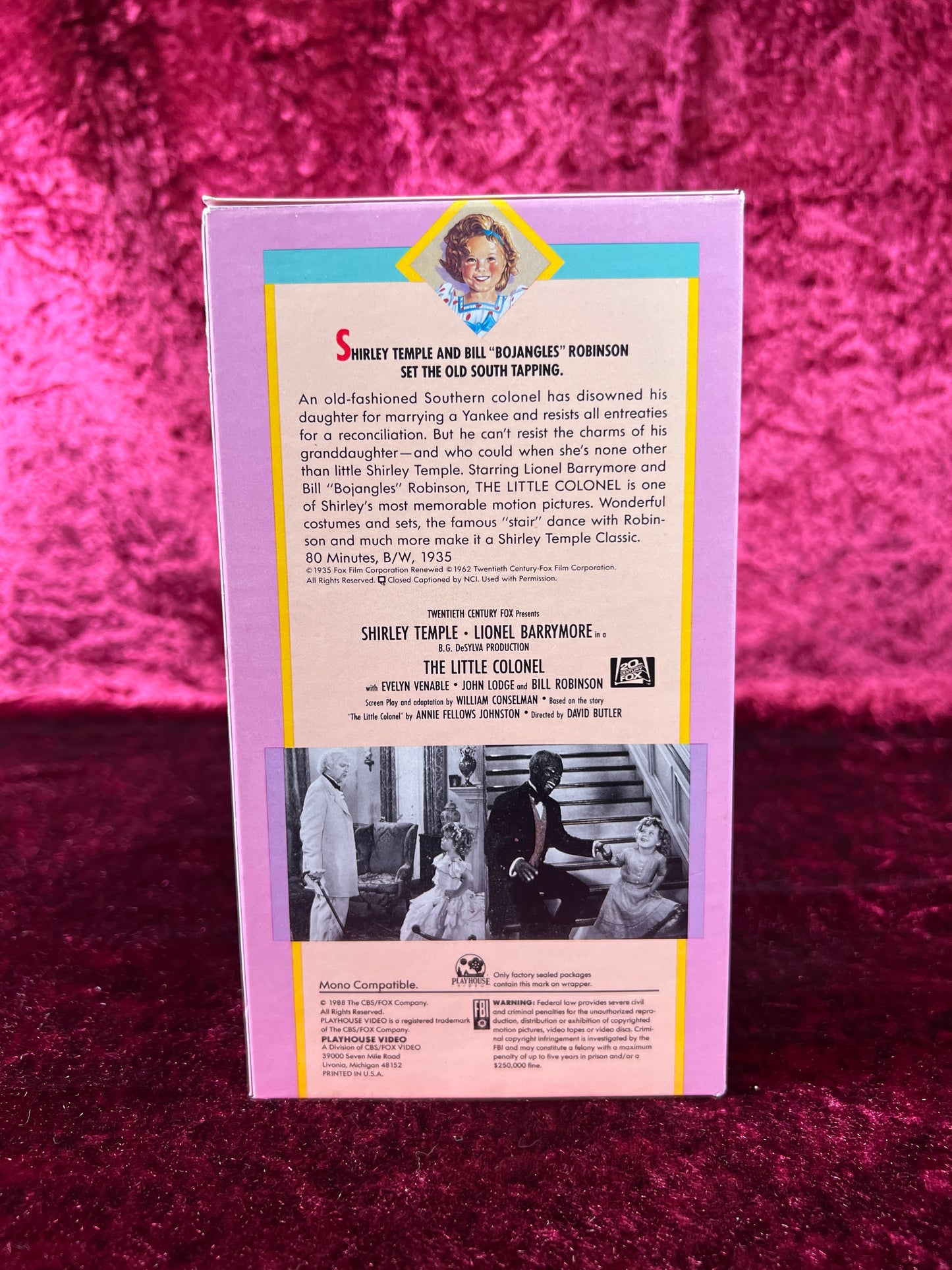 VHS - The Little Colonel - Shirley Temple - 1935