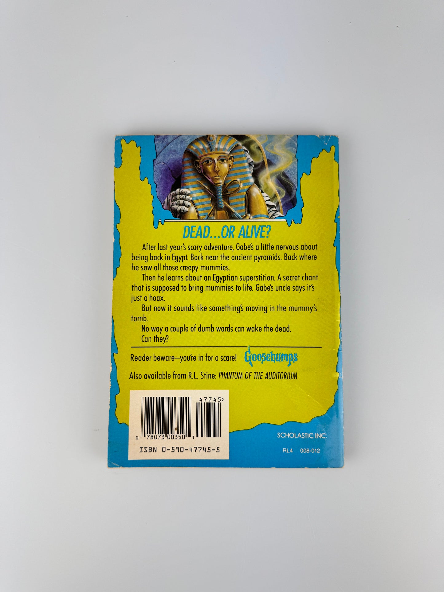 Vintage Horror Paperback - Original 1990s Goosebumps Book - R.L. Stine