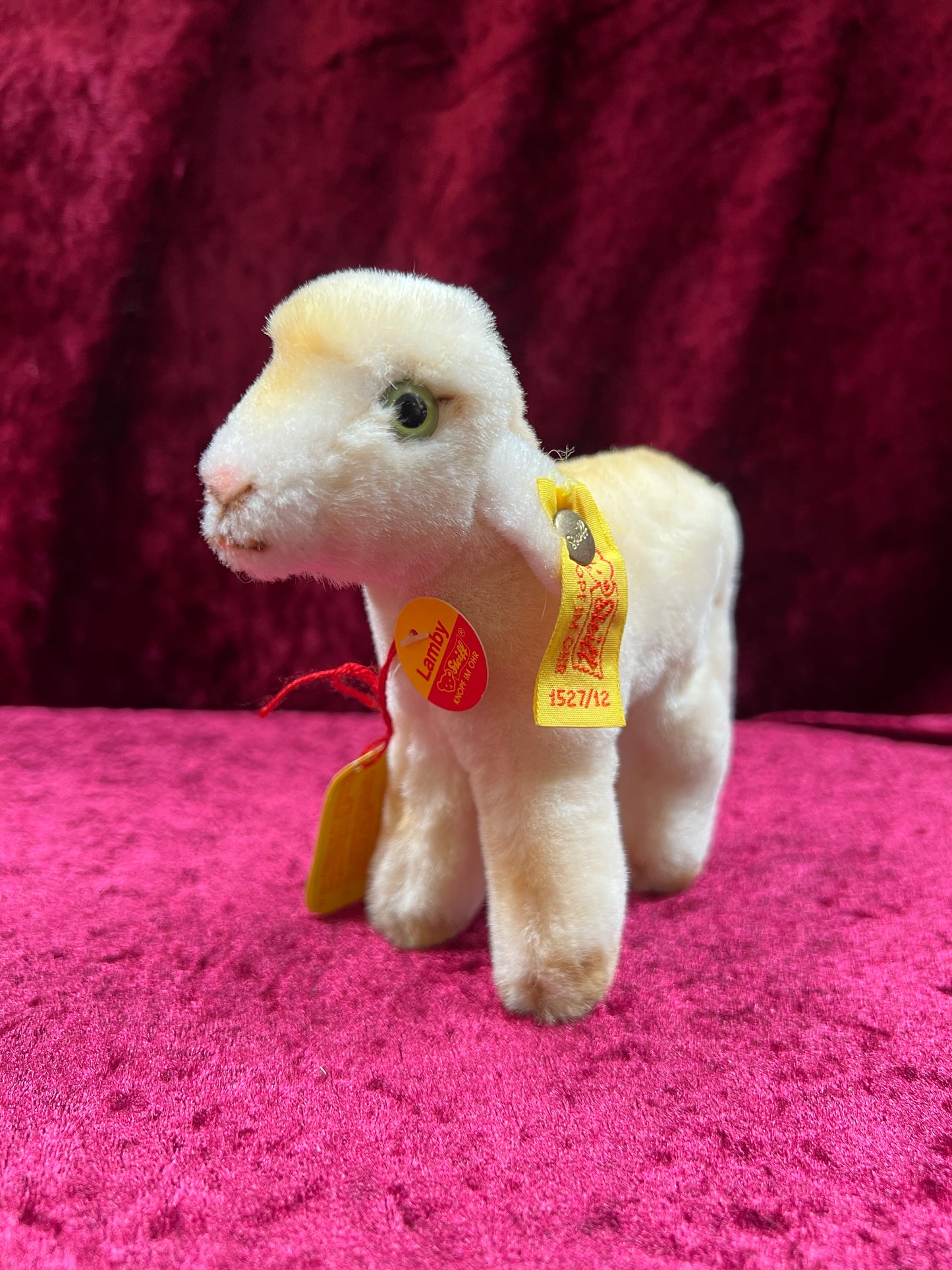 Vintage Collectibles - Miniature Stuffed Toy - Lamby the Lamb - 1527/12 - Steiff