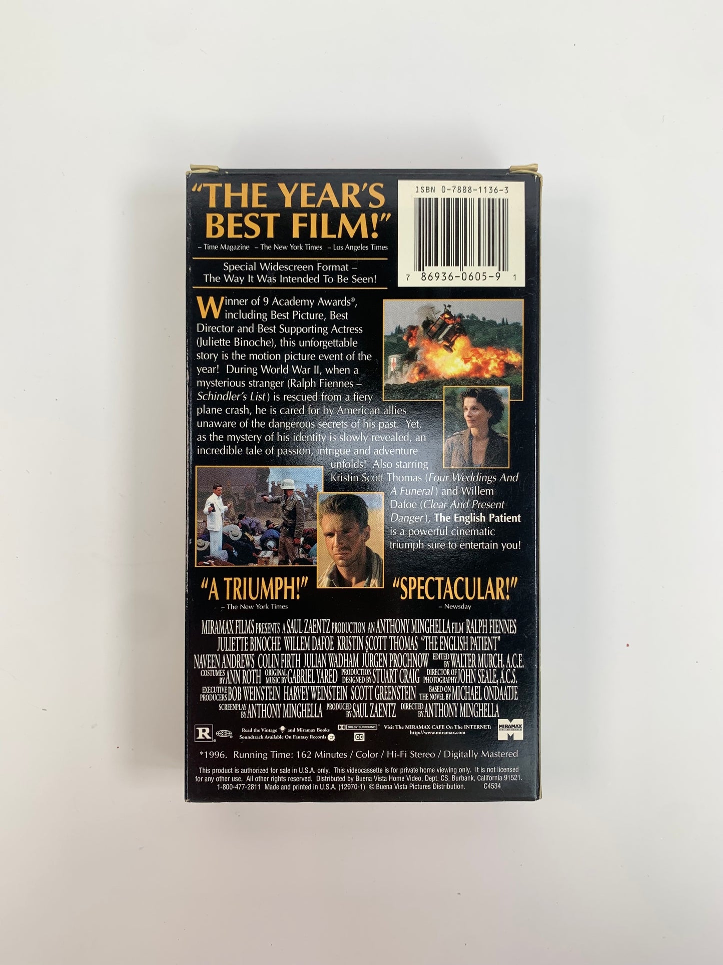 VHS - The English Patient - 1996