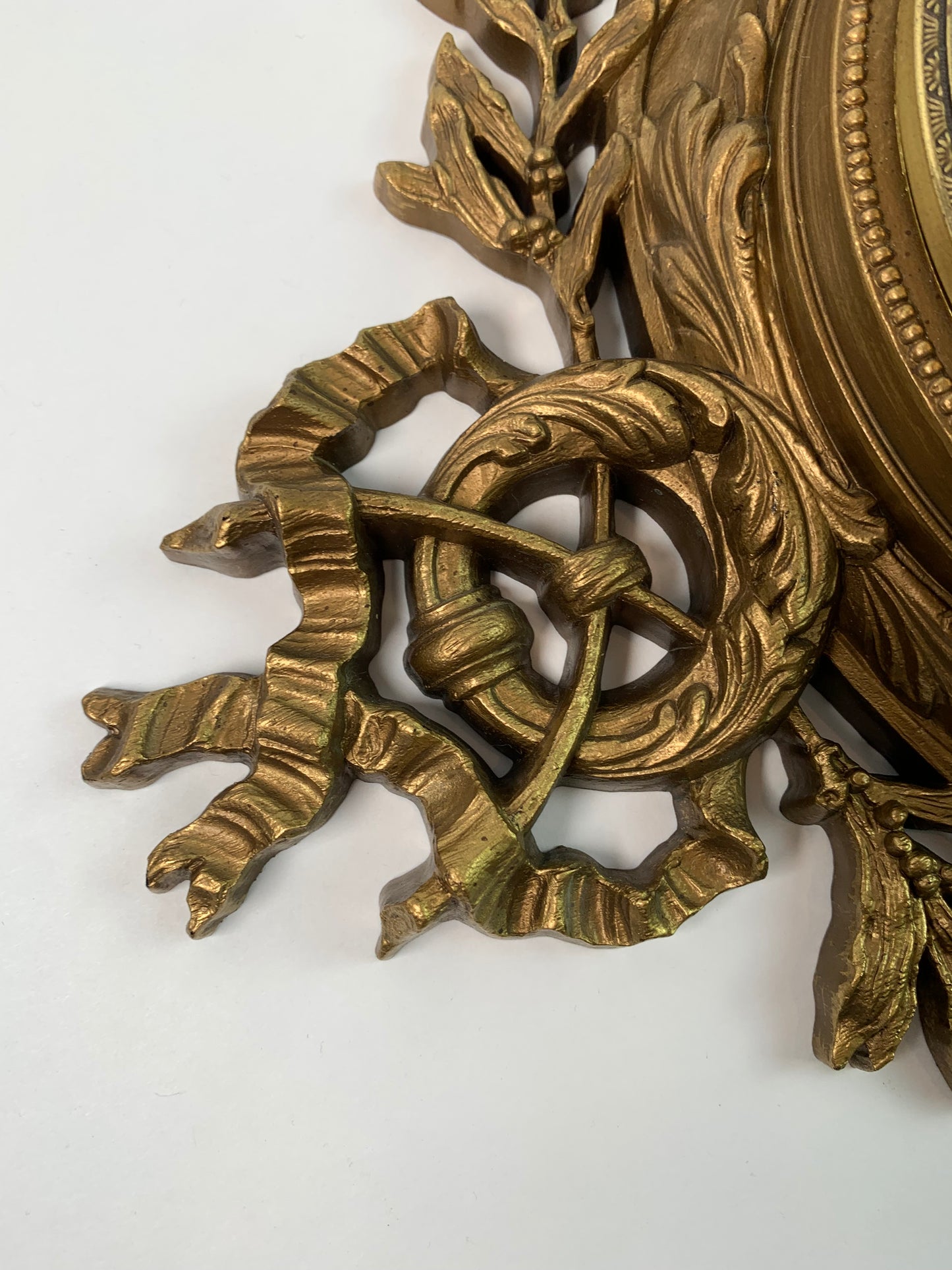Vintage Wall Decor - Ornate Hollywood Regency Clock - Burwood - 1968