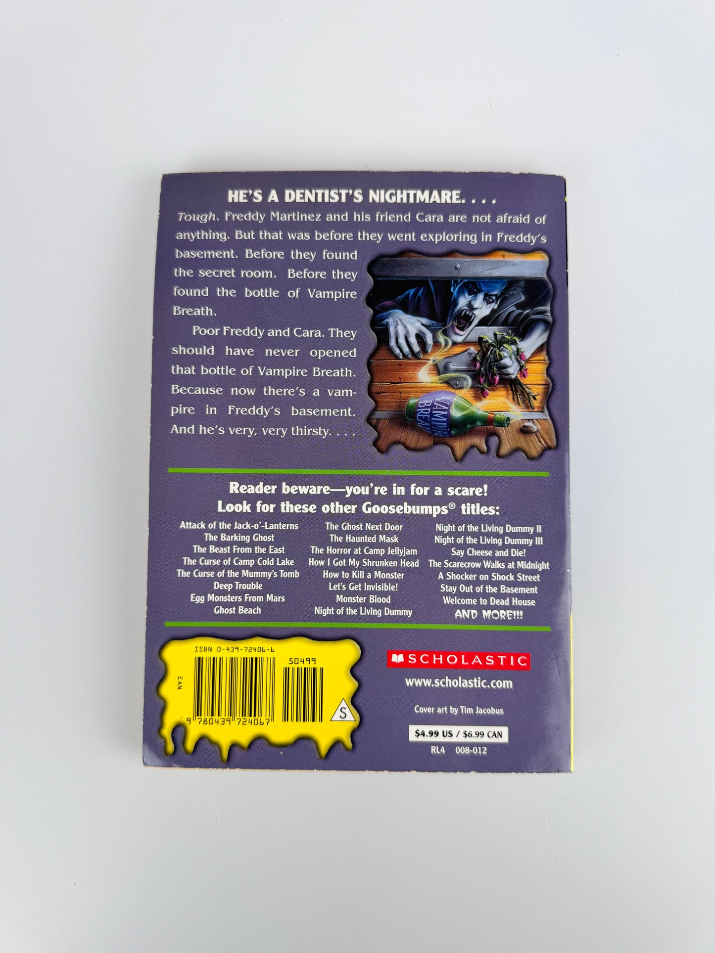 Vintage Horror Paperback - Goosebumps Don't Go To Sleep & Vampire Breath - Set of 2 - R.L. Stine