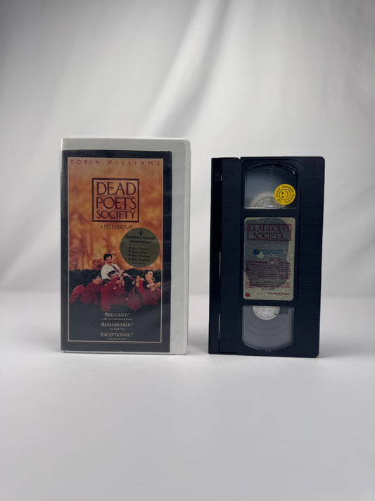 VHS - Dead Poet's Society - Roadrunner Video Copy