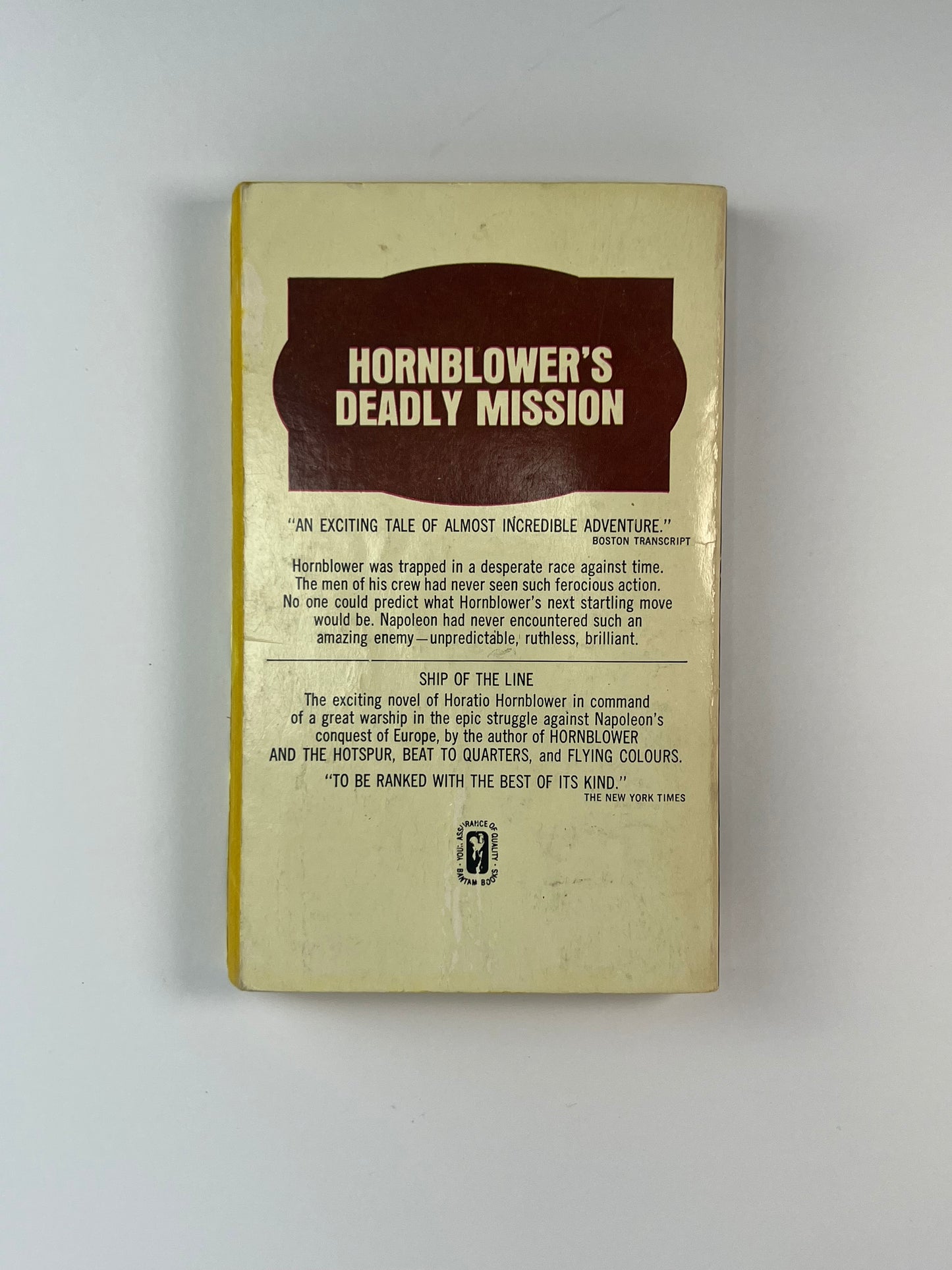 Vintage Paperback - Ship of the Line - C.S. Forester - 1964 Bantam Books (Damaged Cover)