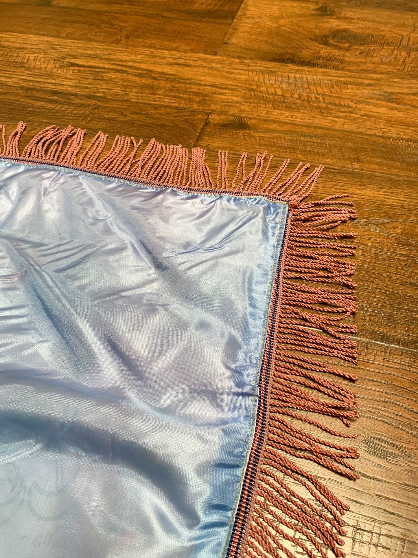 Vintage WW2 Era Sweetheart Souvenir Pillowcase - Colorado - Pastel Pink & Blue