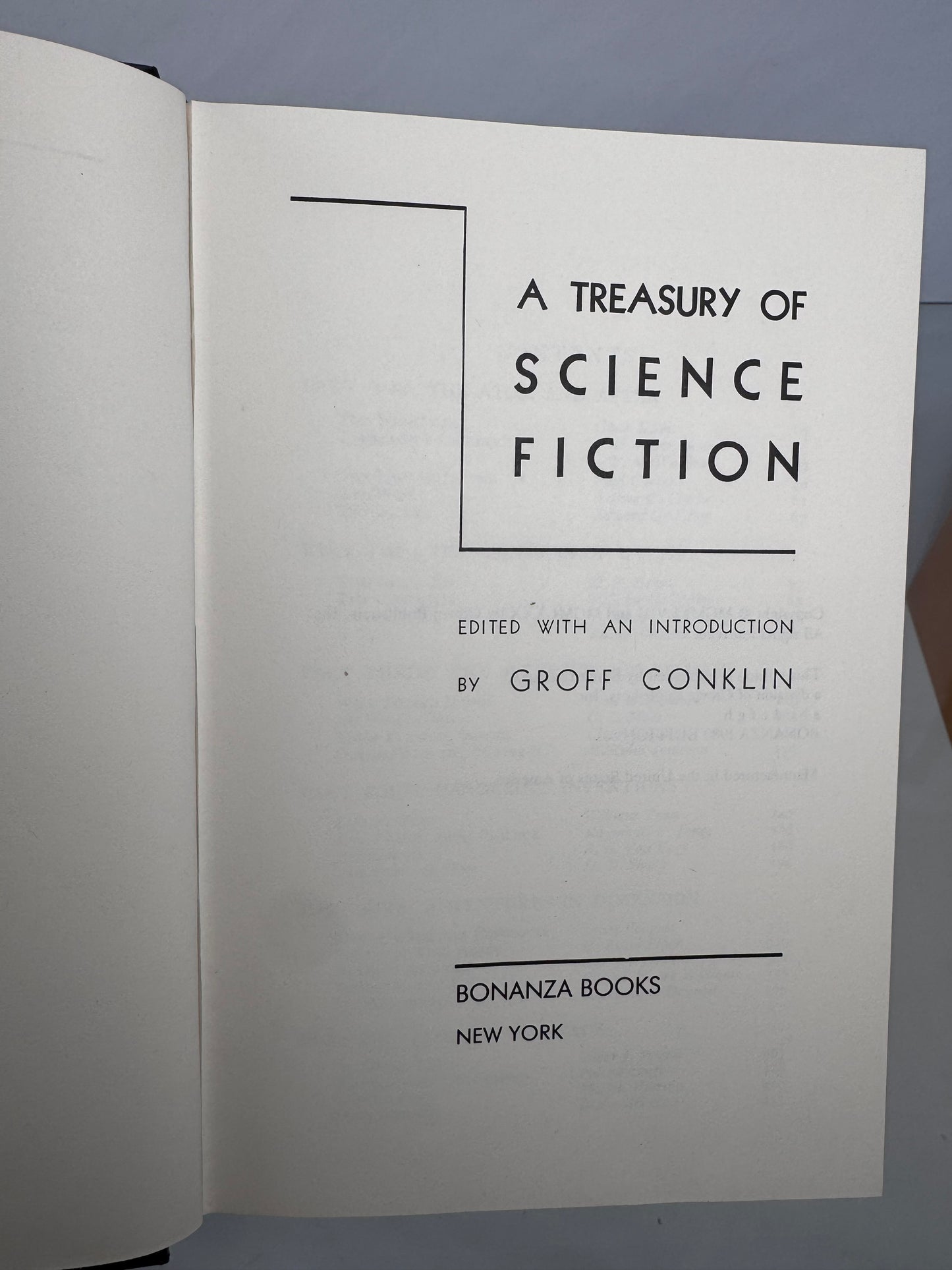 Vintage Books - A Treasury of Science Fiction - Groff Conklin - 1980