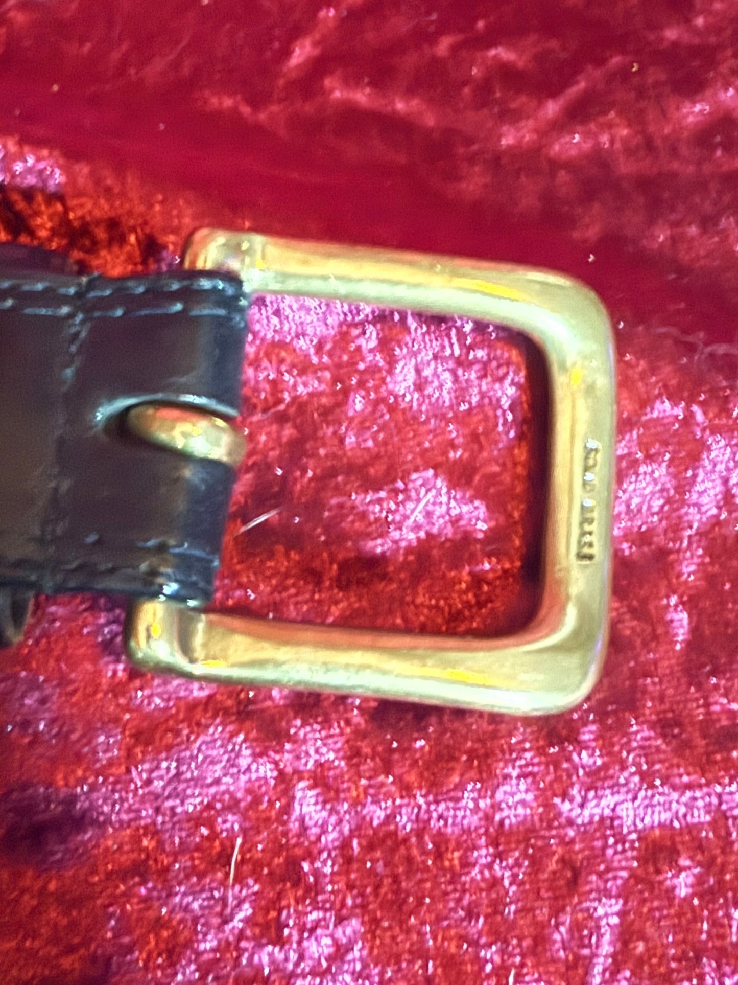 Vintage Accessories - Classic Leather Belt - Black - M