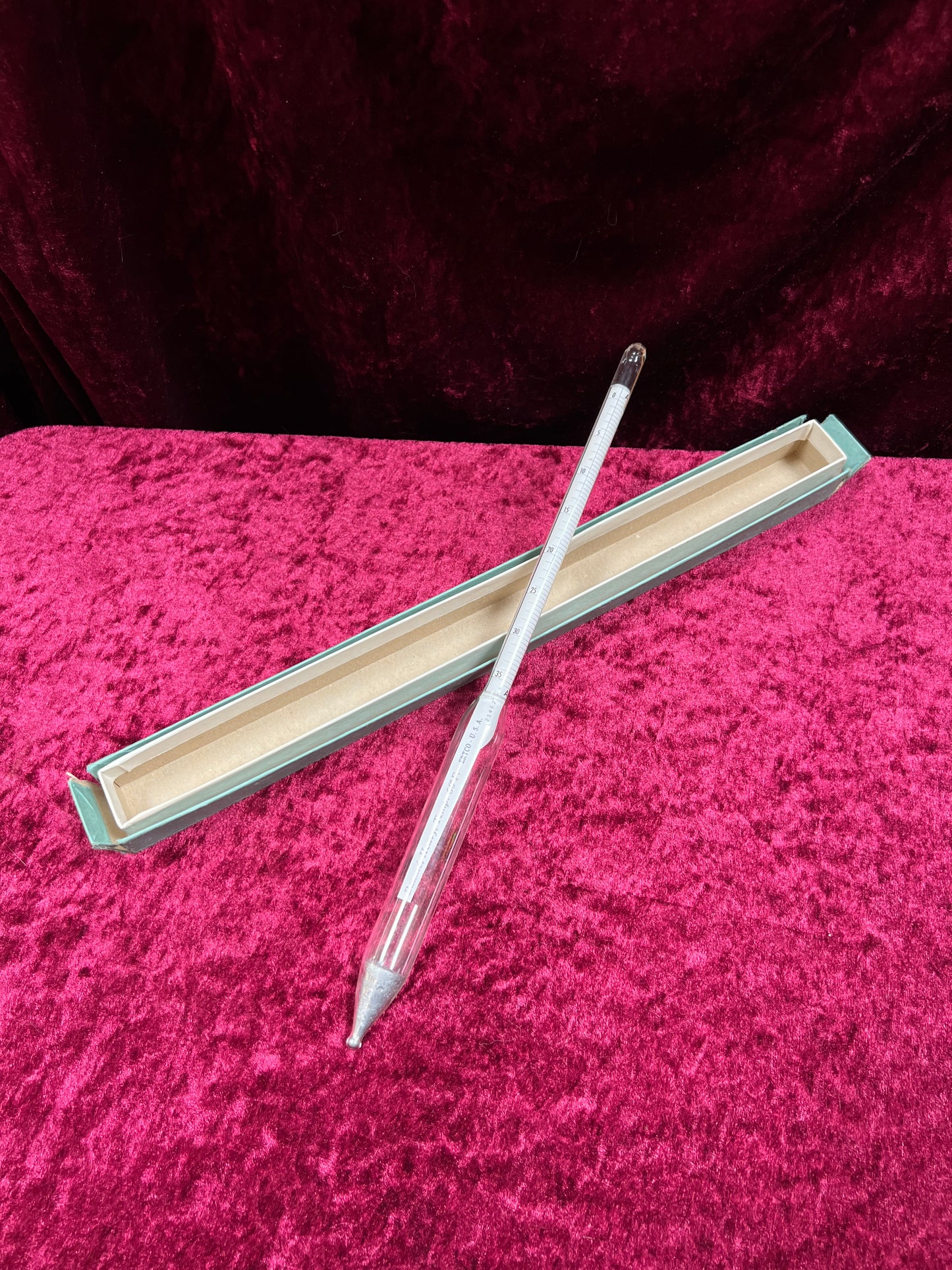 Vintage Oddities - Laboratory Thermometer / Hydrometer - Ertco U.S.A.