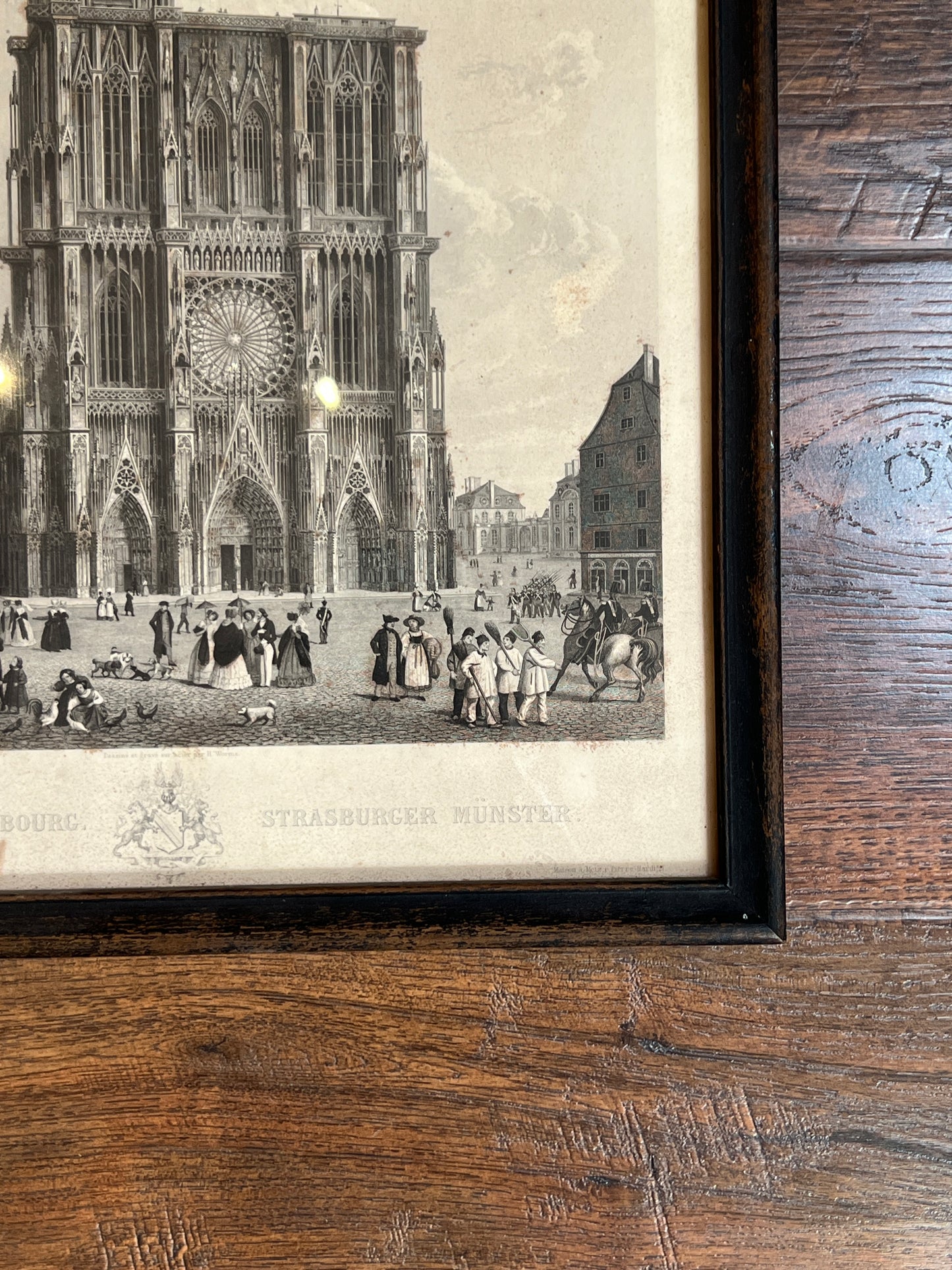 Vintage Wall Art - Framed Print - Cathedral Of Strasbourg