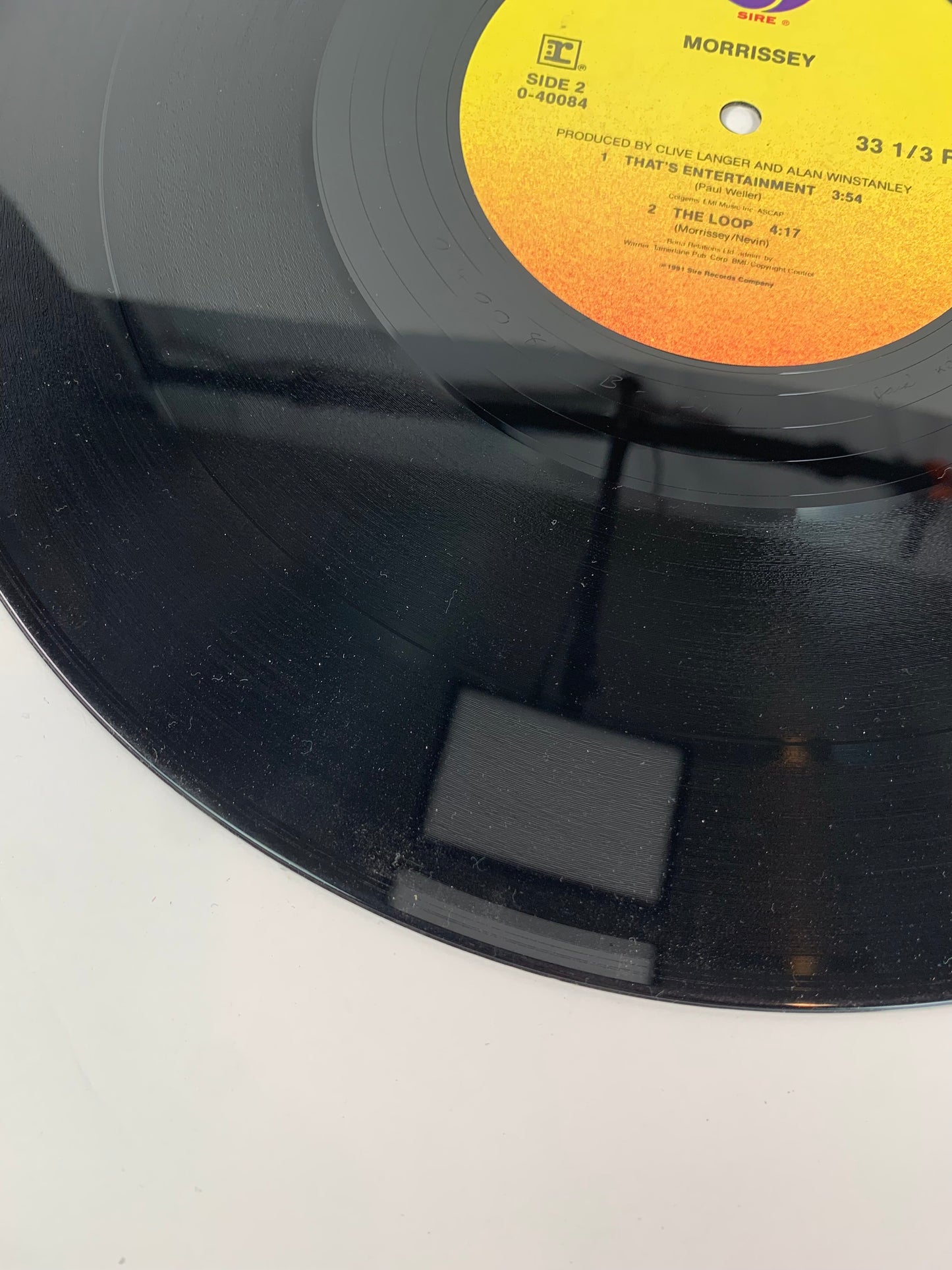 Vintage 12" Vinyl Record - Morrissey - Sing Your Life