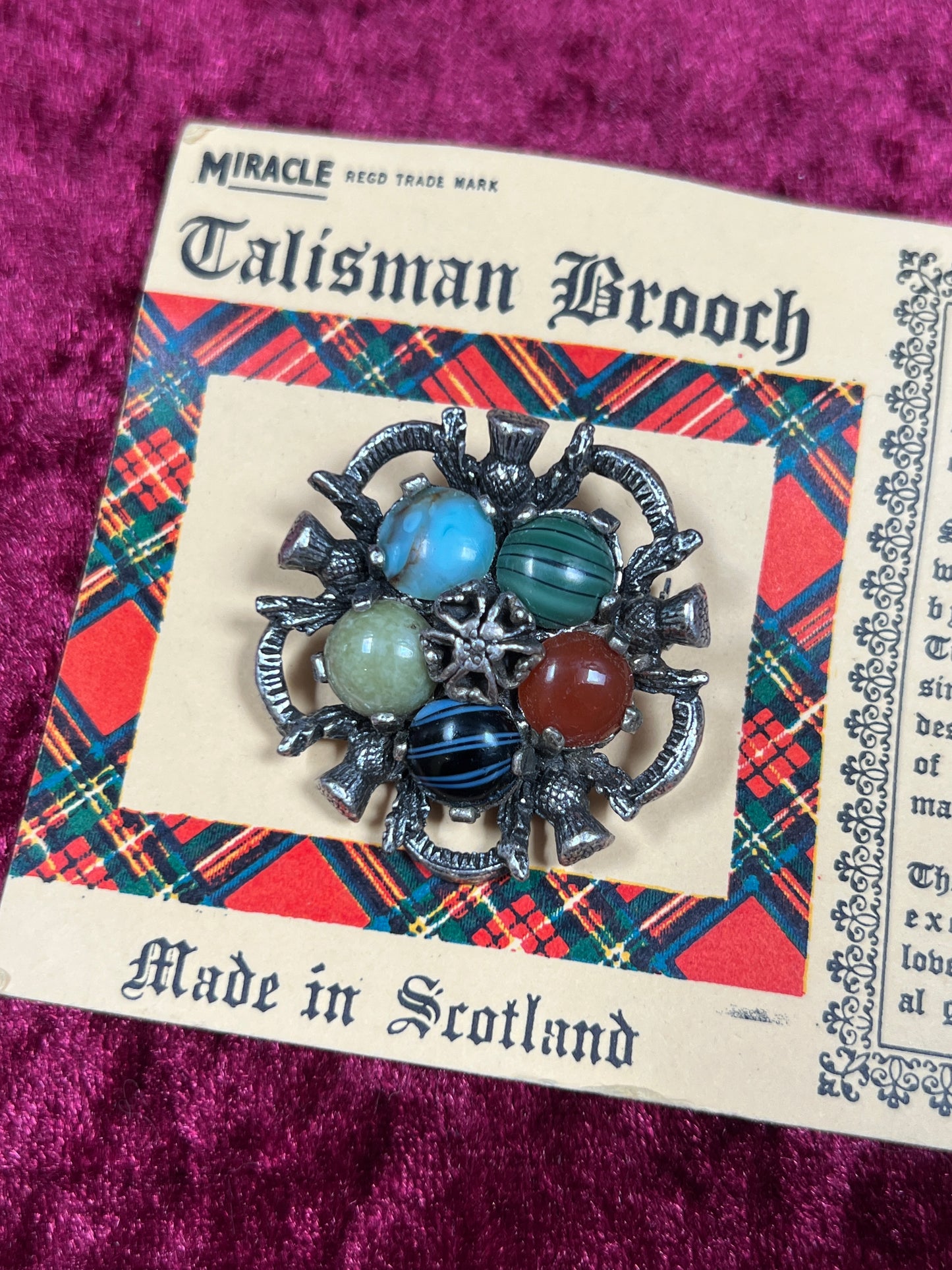 Vintage Jewelry - Brooch - Scottish Talisman - Miracle - Made In Scotland