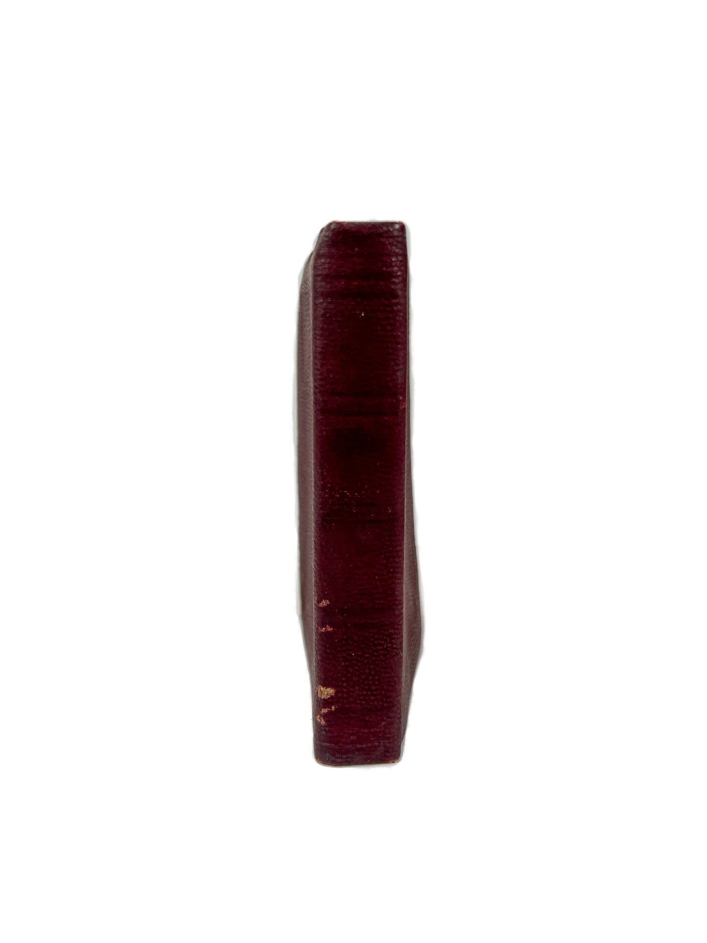 Vintage Bible - Pocket Book - 1941 New Testament Psalms and Proverbs - Maroon Leather Bound