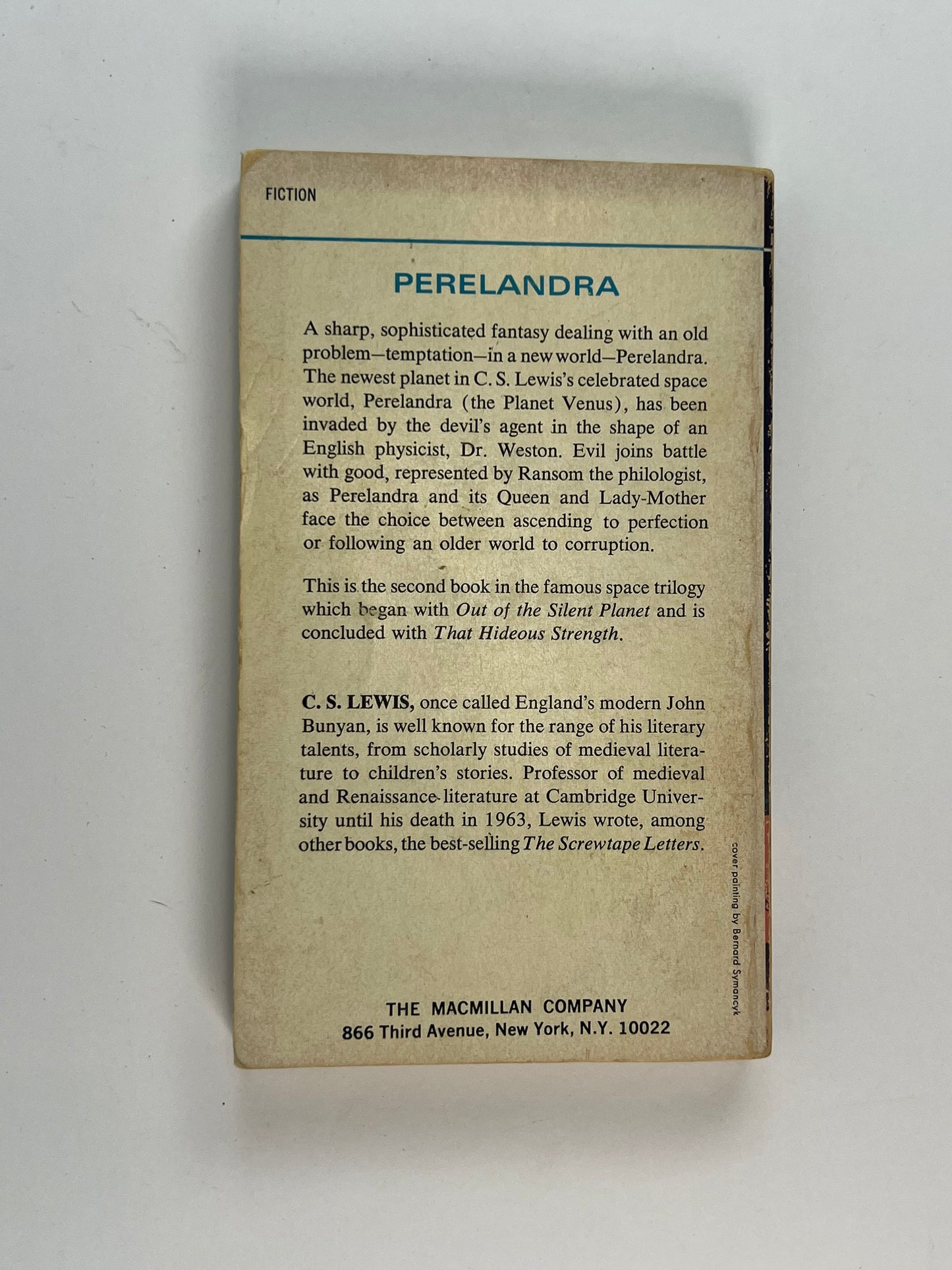 Vintage Paperback - Perelandra - C.S. Lewis - 1971 Macmillan Paperbacks