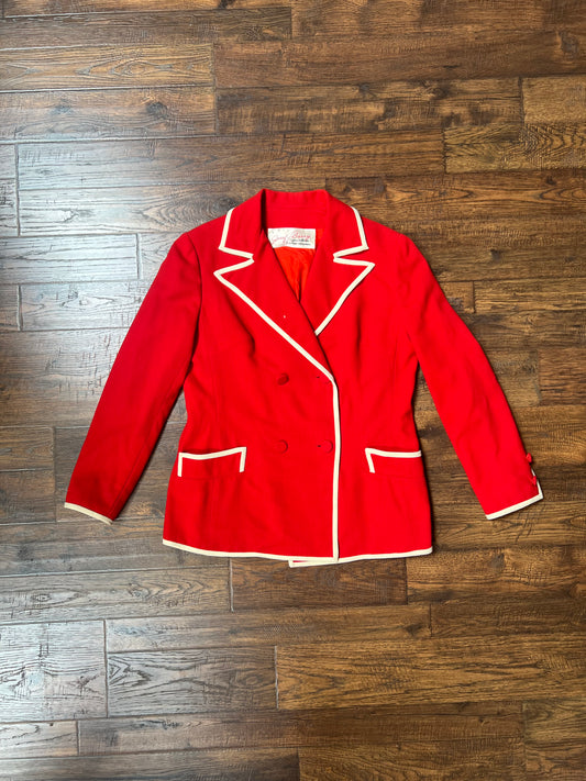 Vintage Clothing - Blazer Jacket - Ringleader Red - Medium - Josef T Barry from Shields