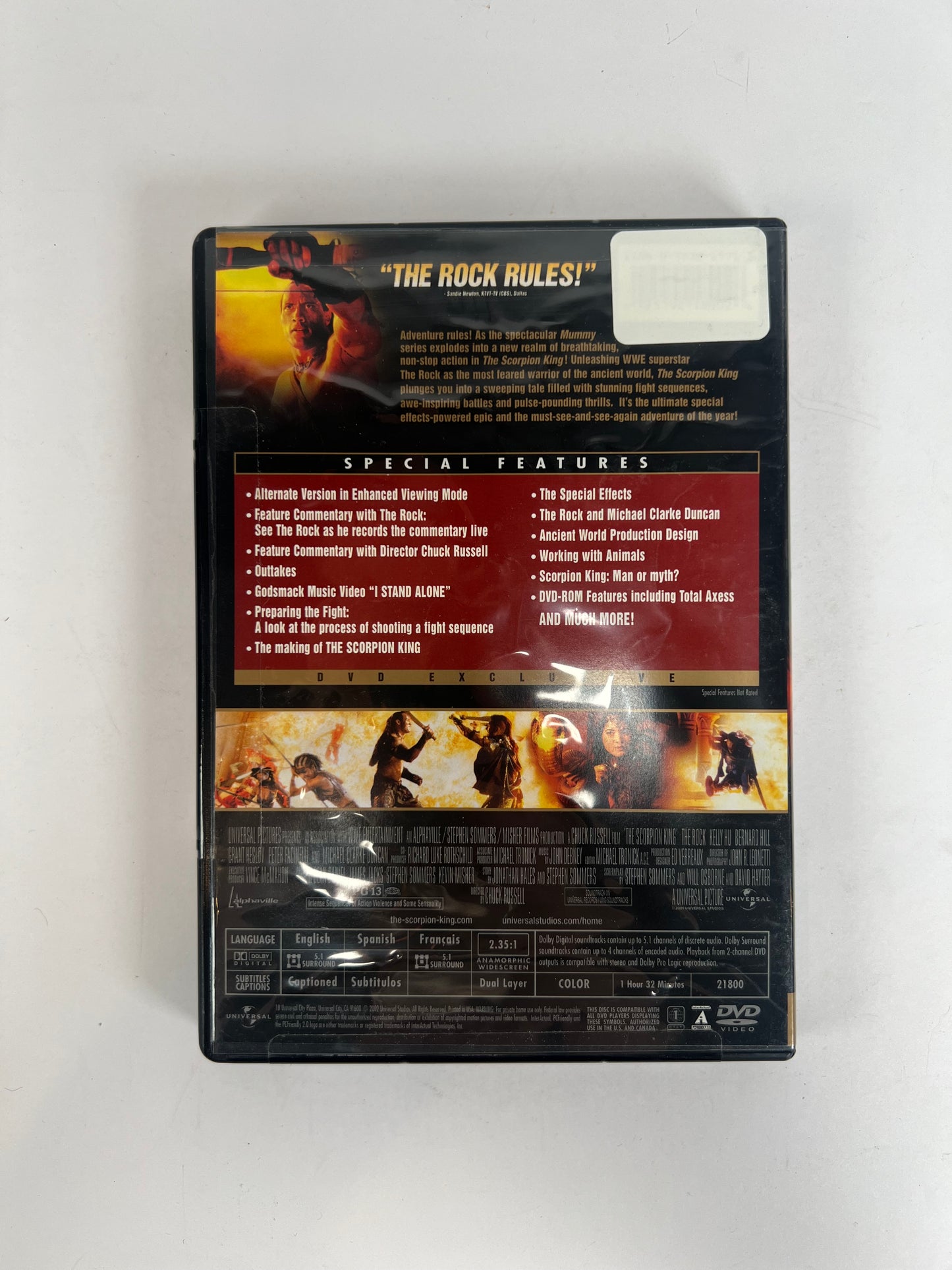 DVD - The Scorpion King - Sealed - 2002