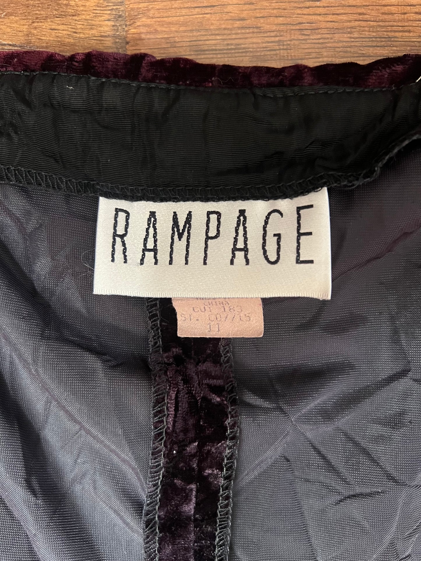 Vintage Clothing - Skater Dress - Off Shoulder - Purple Velvet - Medium - Rampage
