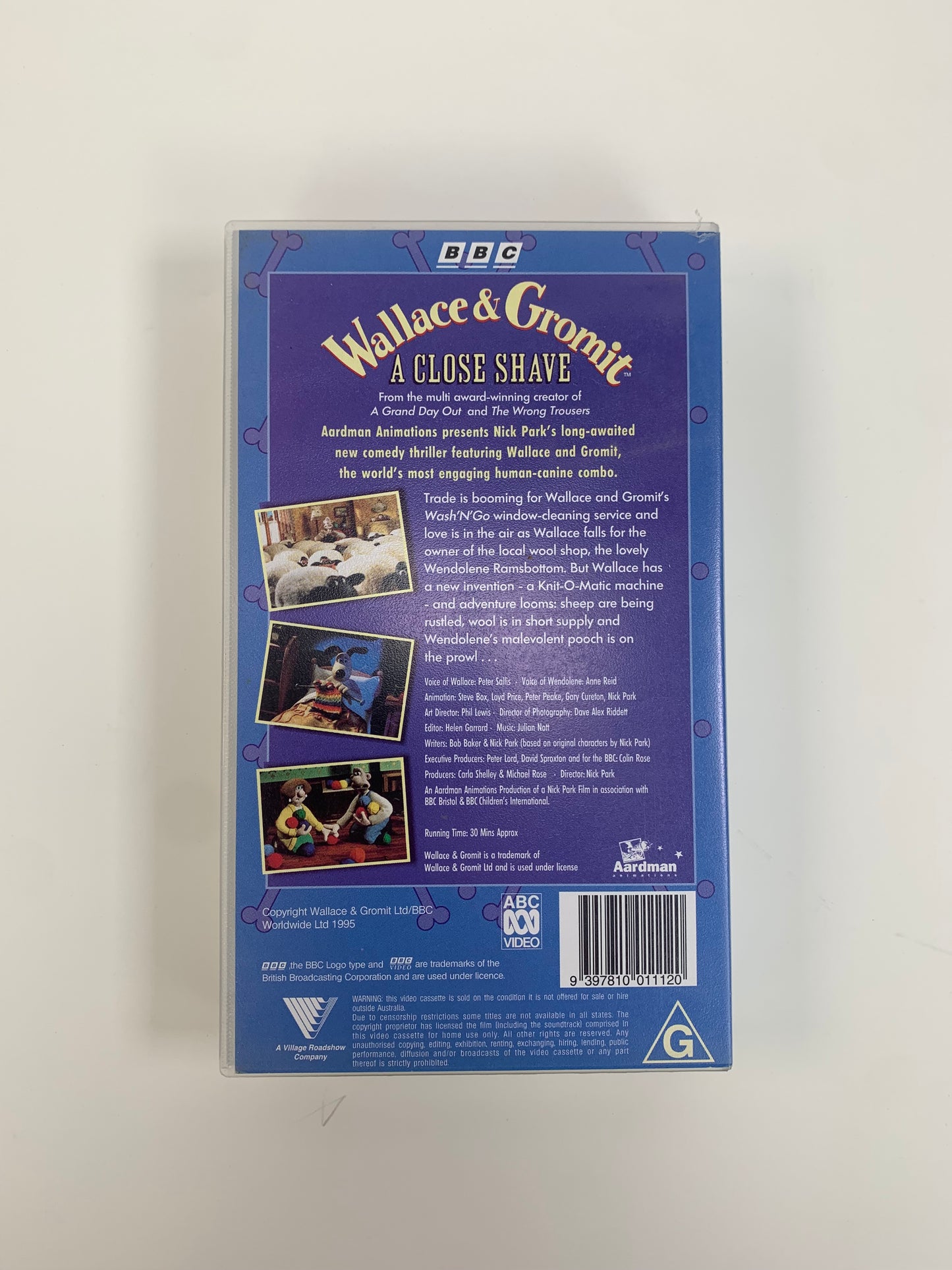 VHS - Wallace & Gromit A Close Shave - 1995