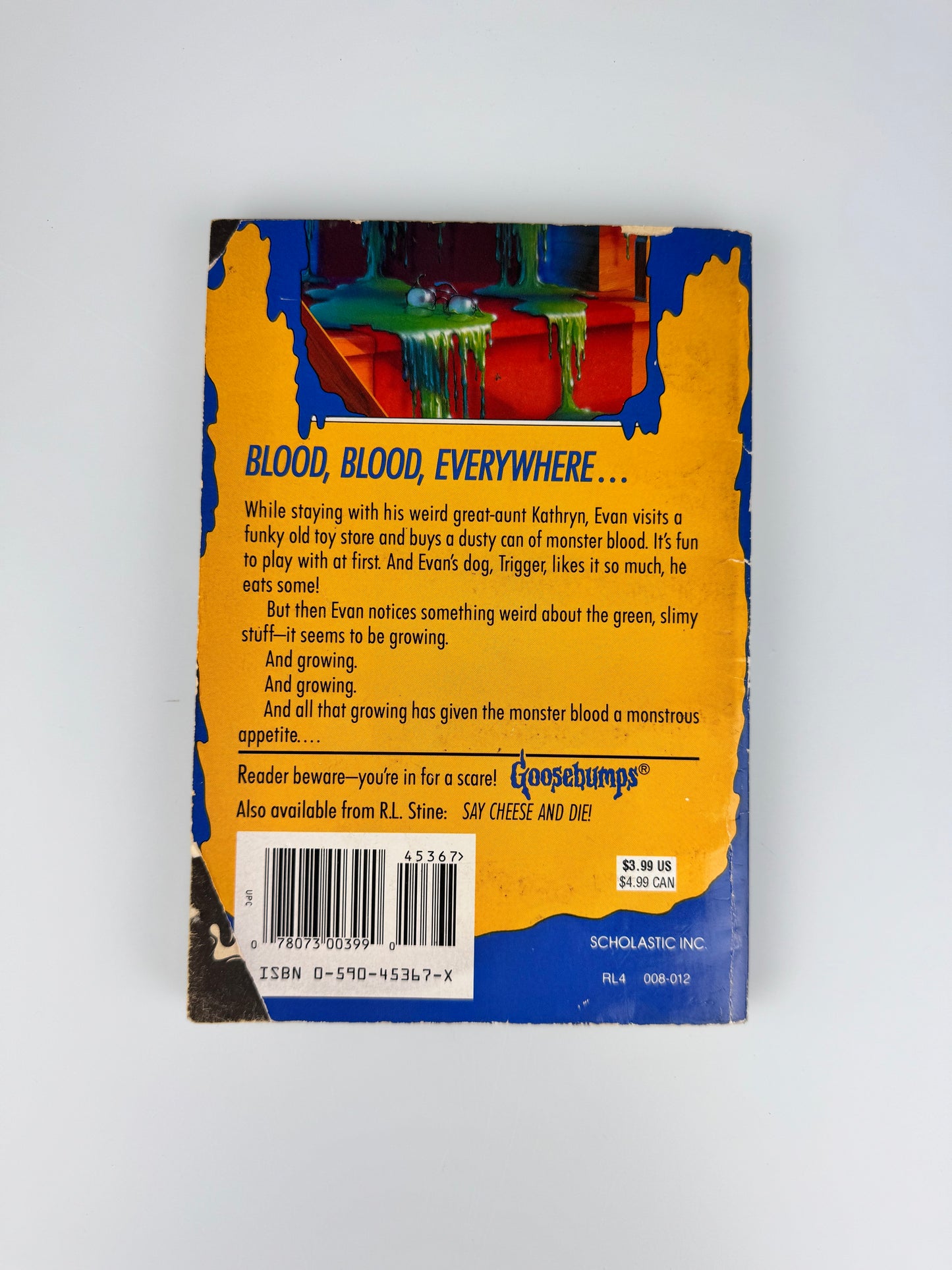 Vintage Horror Paperback - Original 1990s Goosebumps Book - R.L. Stine