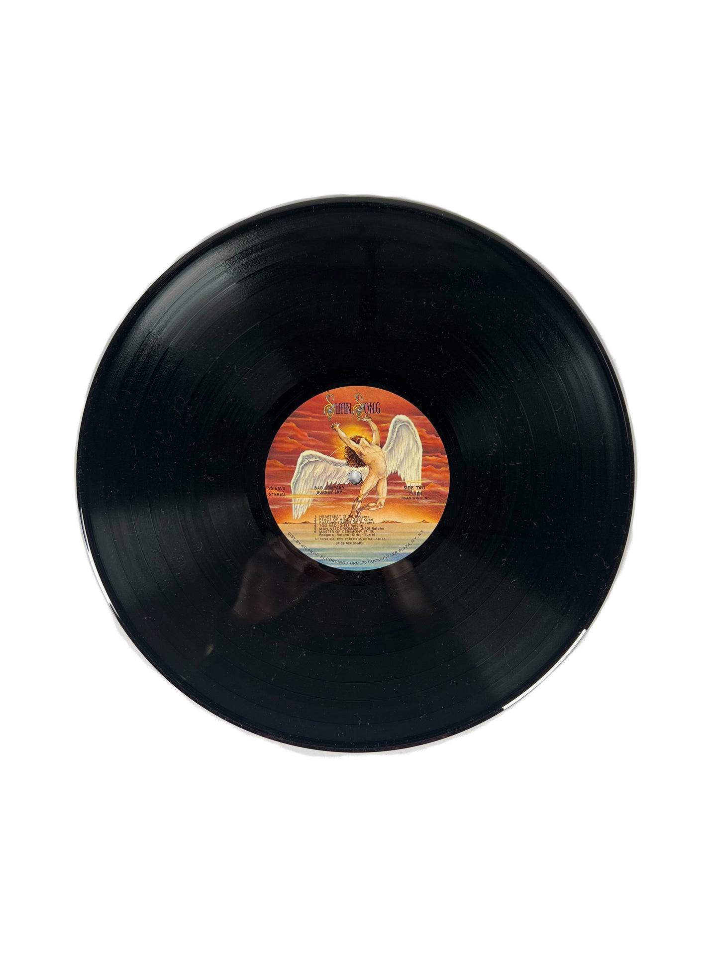 Vintage 12" Vinyl Record - Bad Company - Burnin' Sky - Swan Songs - 1976
