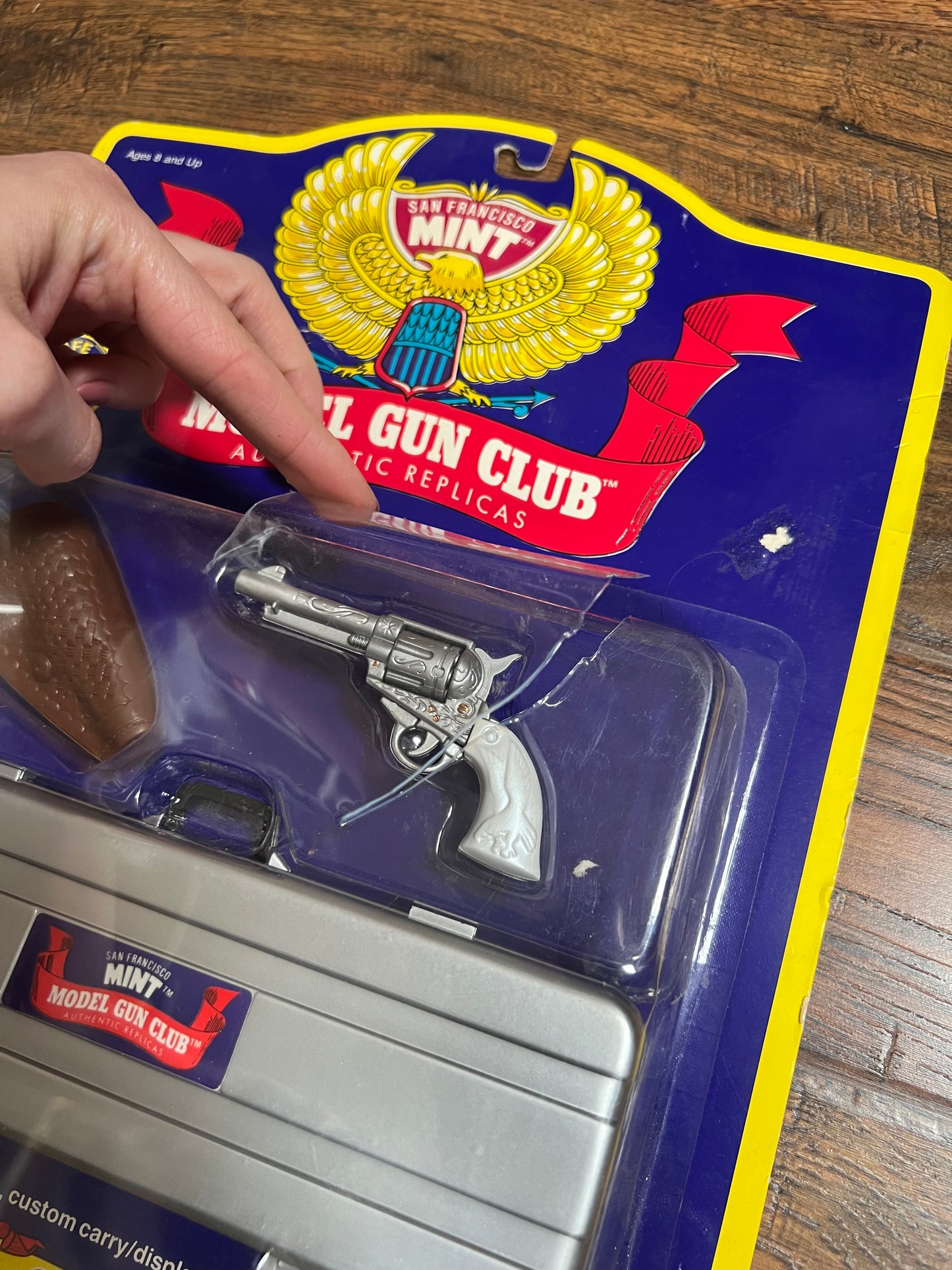 Vintage Collectibles - Model Gun Club Authentic Replicas - Western Six Shooter - New In Box - Galoob 1989
