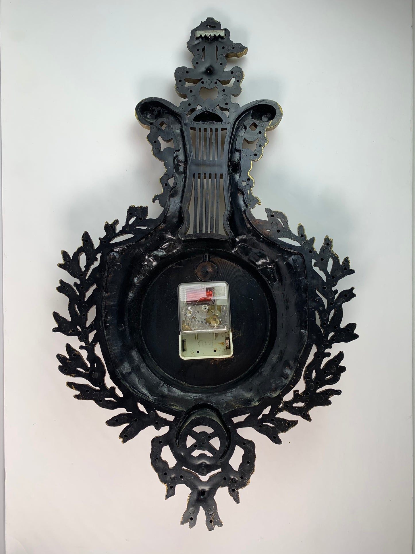 Vintage Wall Decor - Ornate Hollywood Regency Clock - Burwood - 1968