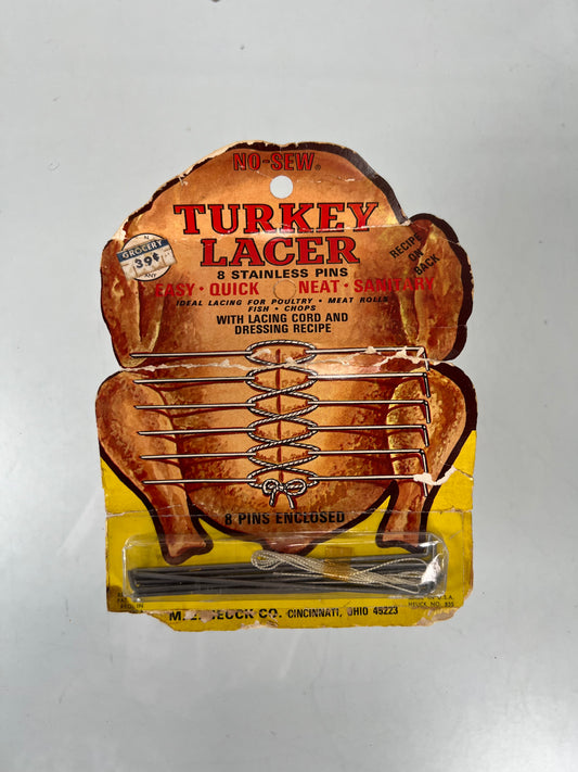 Vintage Kitchen - No-Sew Turkey Lacer - M. E. Heuck Co. - New-Old Stock