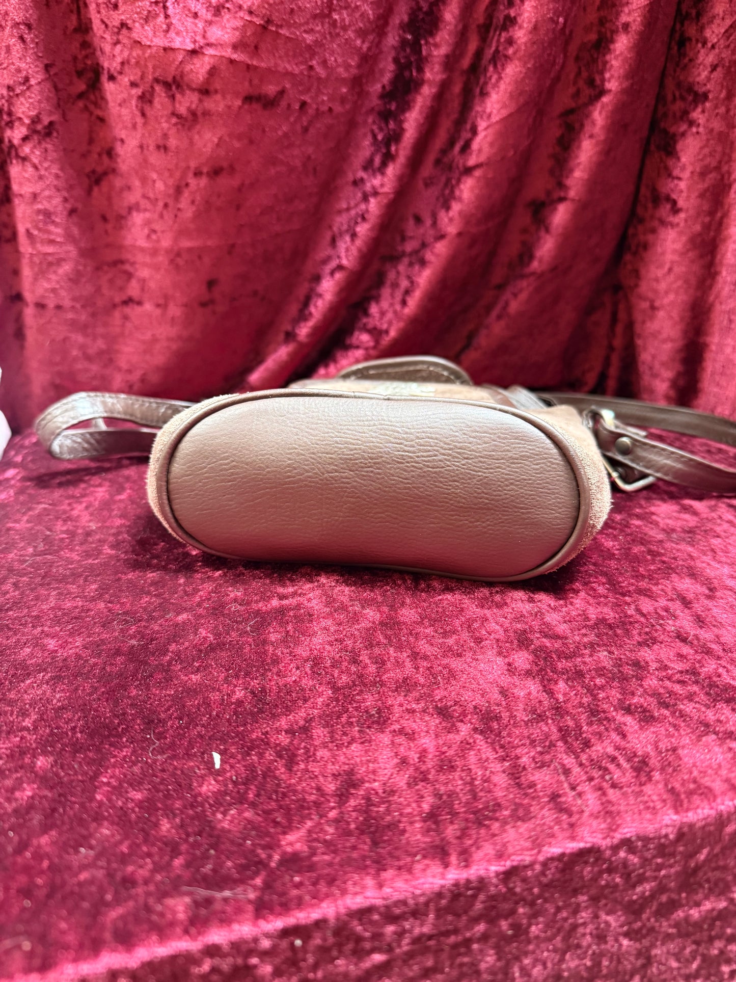 Vintage Accessories - German Trachten-Winkler Brown Suede Cross Body Purse