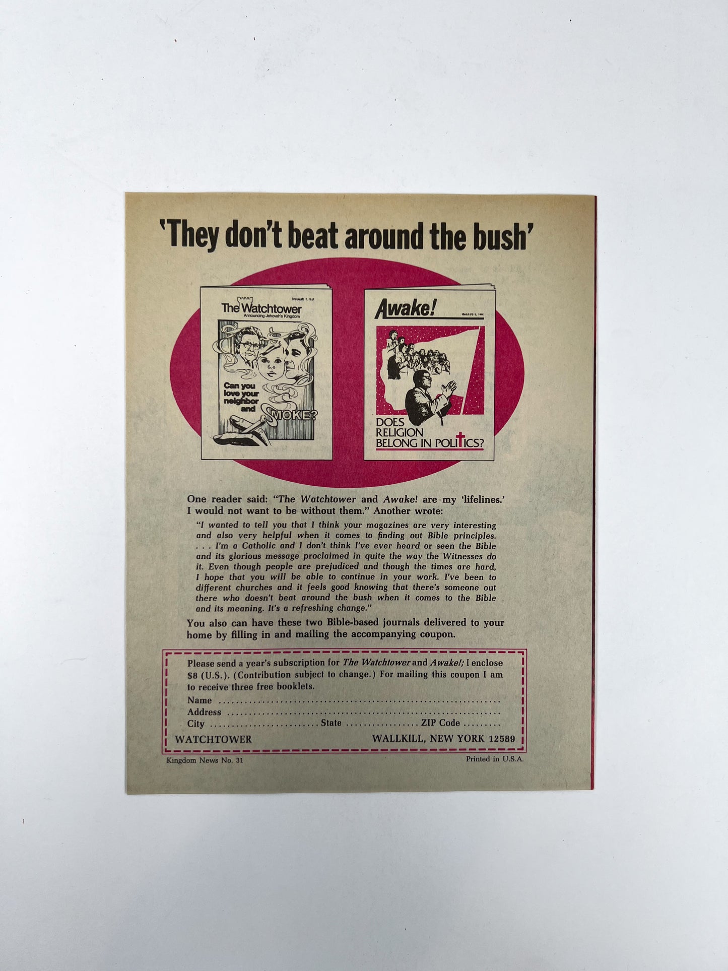 Vintage Ephemera - Religious Pamphlet - Are We Nearing Armageddon?