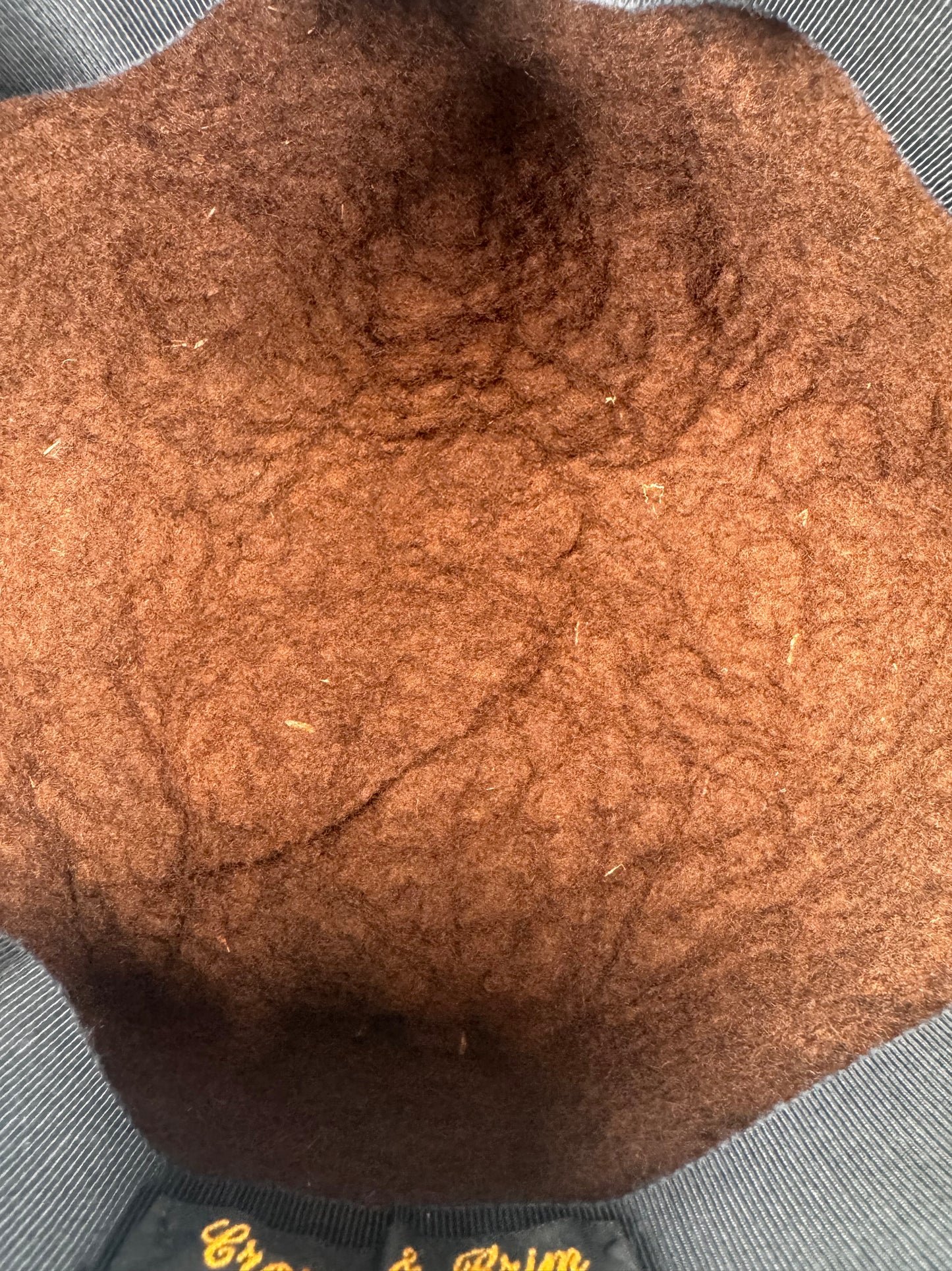 Vintage Hat - Crown & Brim San Francisco - Brown & Black Wool Hat