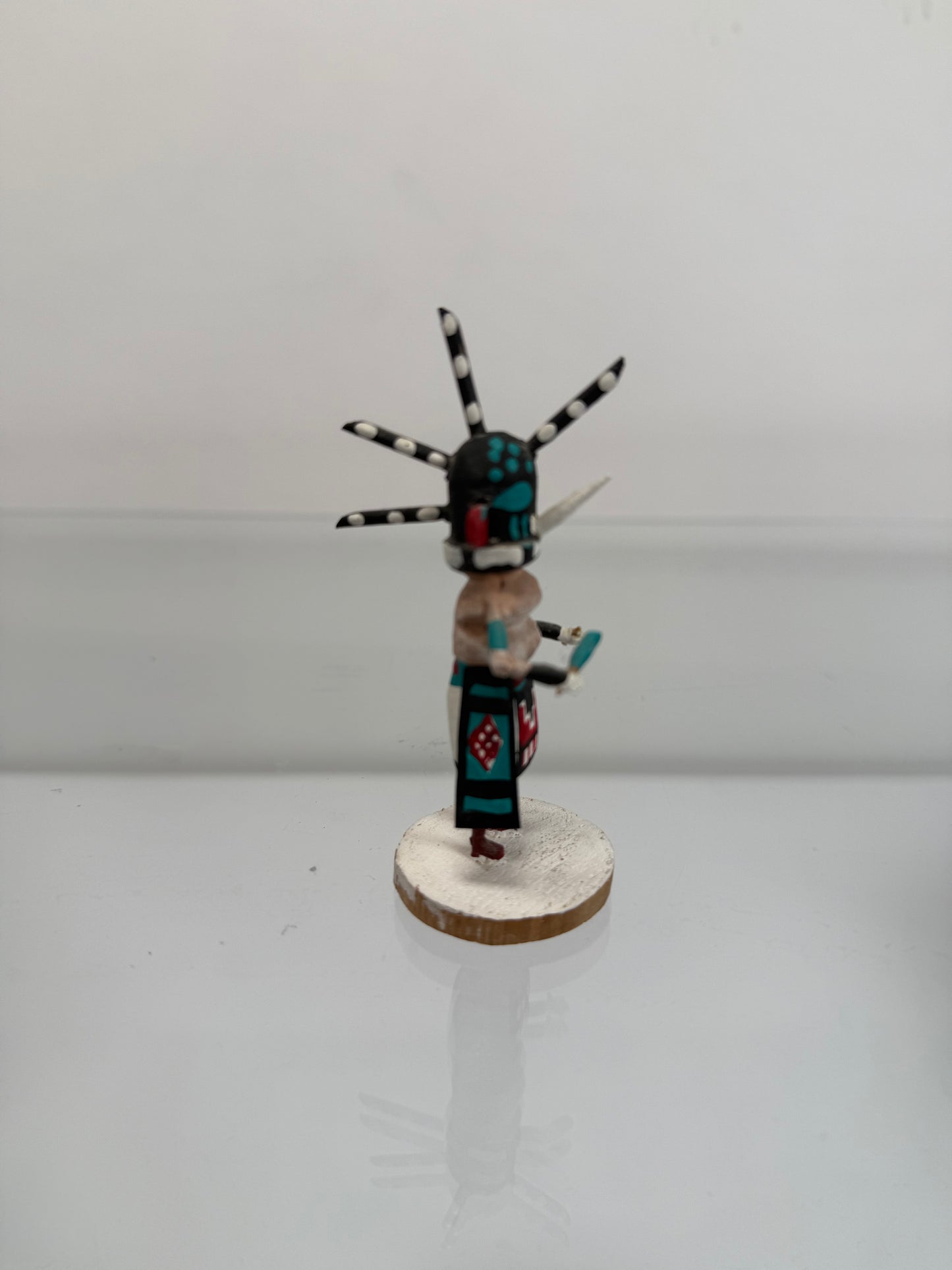 Vintage Kachina Doll - 3.5" Tall Hopi Miniature - Hand Painted by Gordon Crook