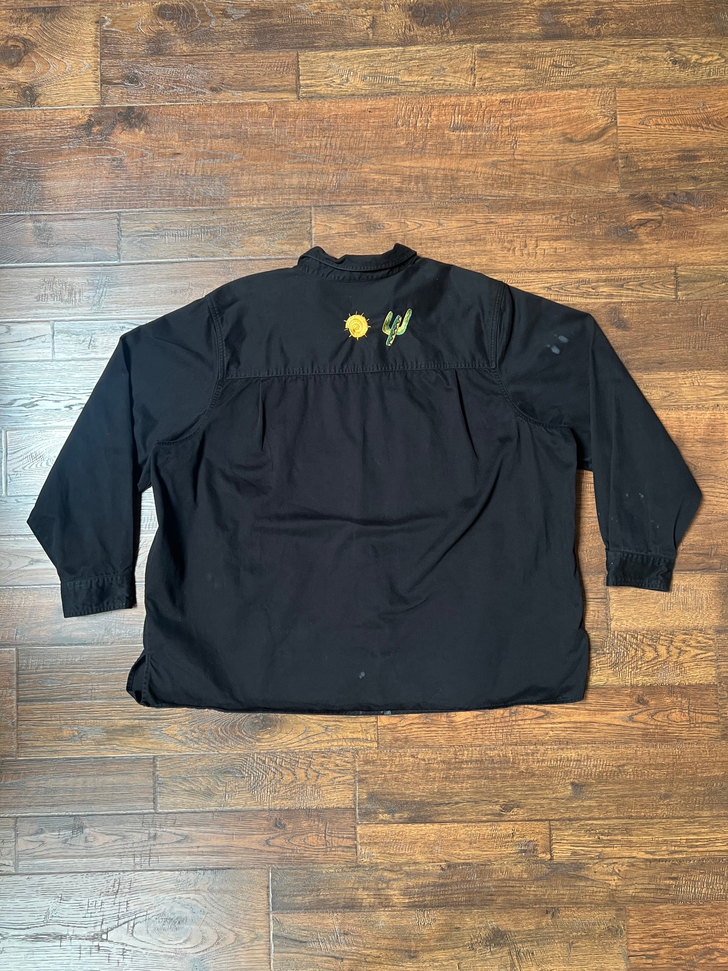 Vintage Clothing - Embroidered Shirt Jacket - Santa Fe Print - 3X-Large - Quacker Factory