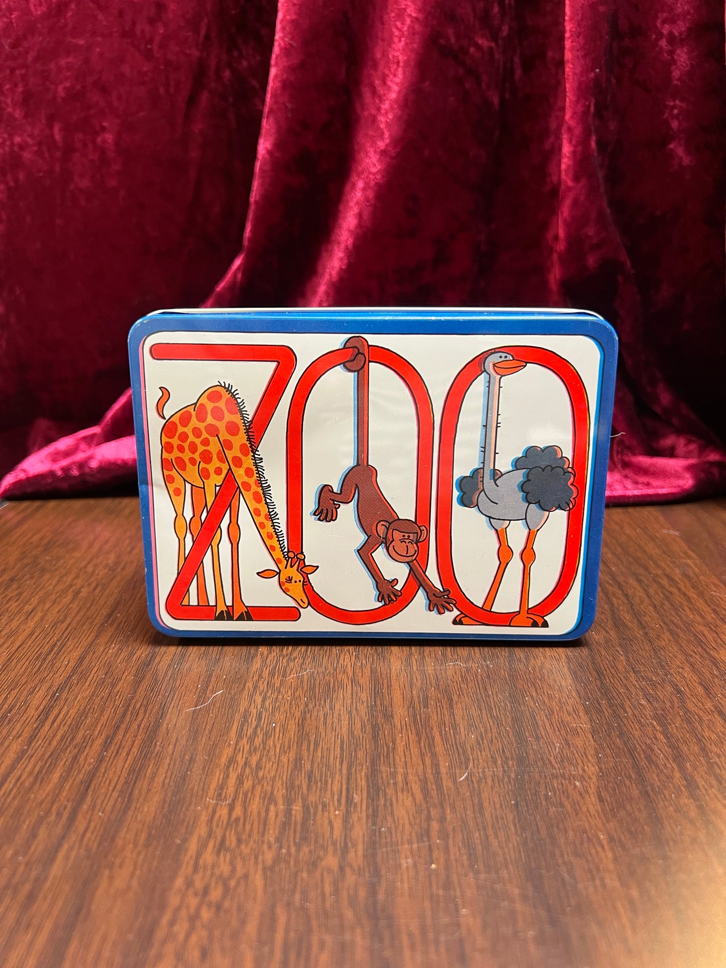 Vintage Kitchen - Storage Tin - ZOO Animals - JSNY - Made In Hong Kong