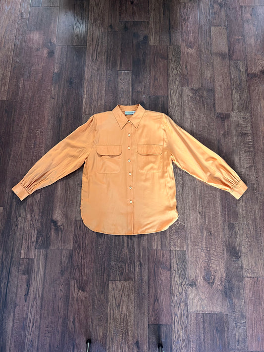 Vintage Clothing - Long Sleeve Blouse - Mustard Yellow - Medium - Alice Stuart