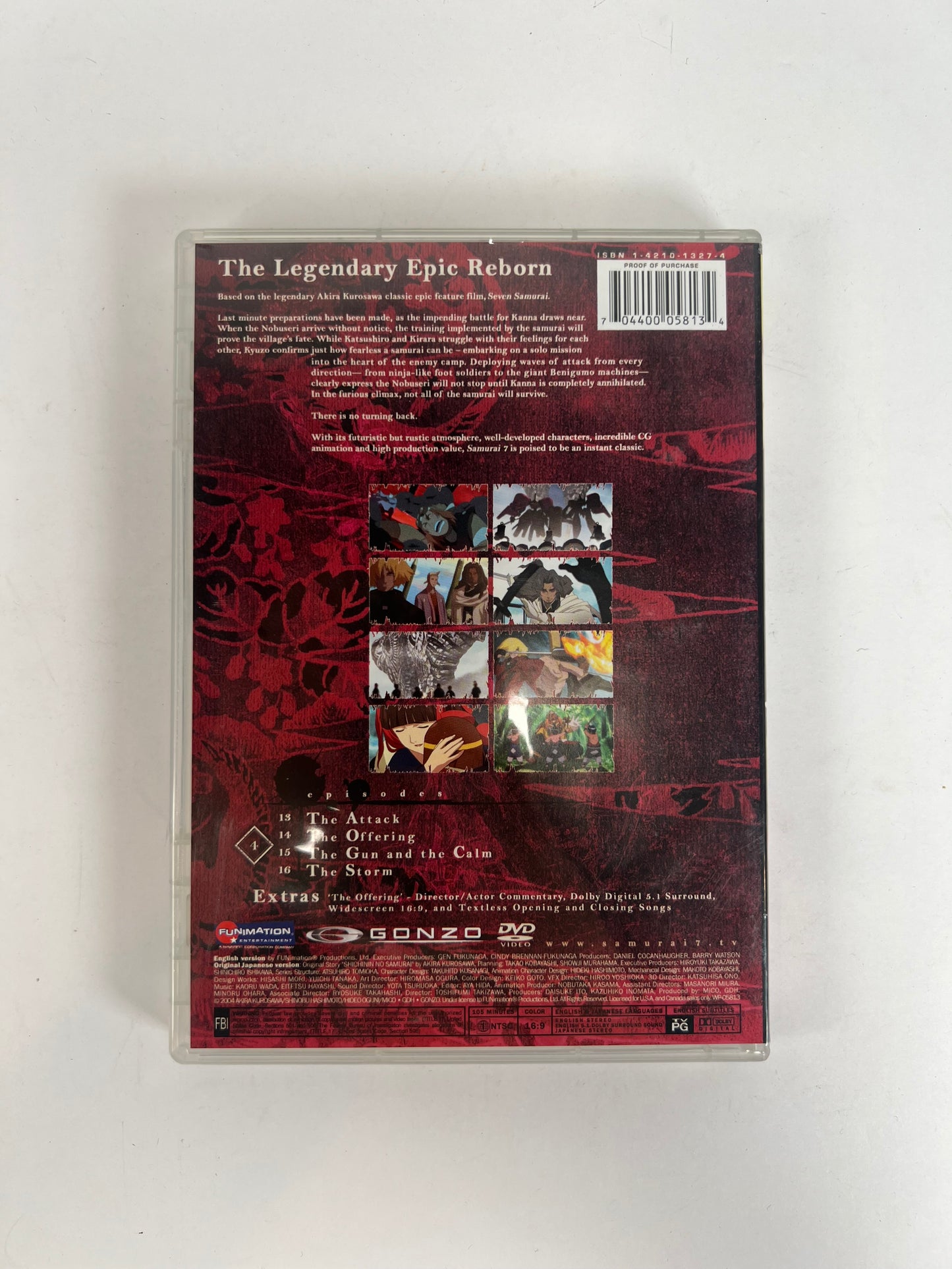 DVD - Samuai 7 - Volume 4 - Akira Kurosawa - English / Japanese - Funimation - 2004