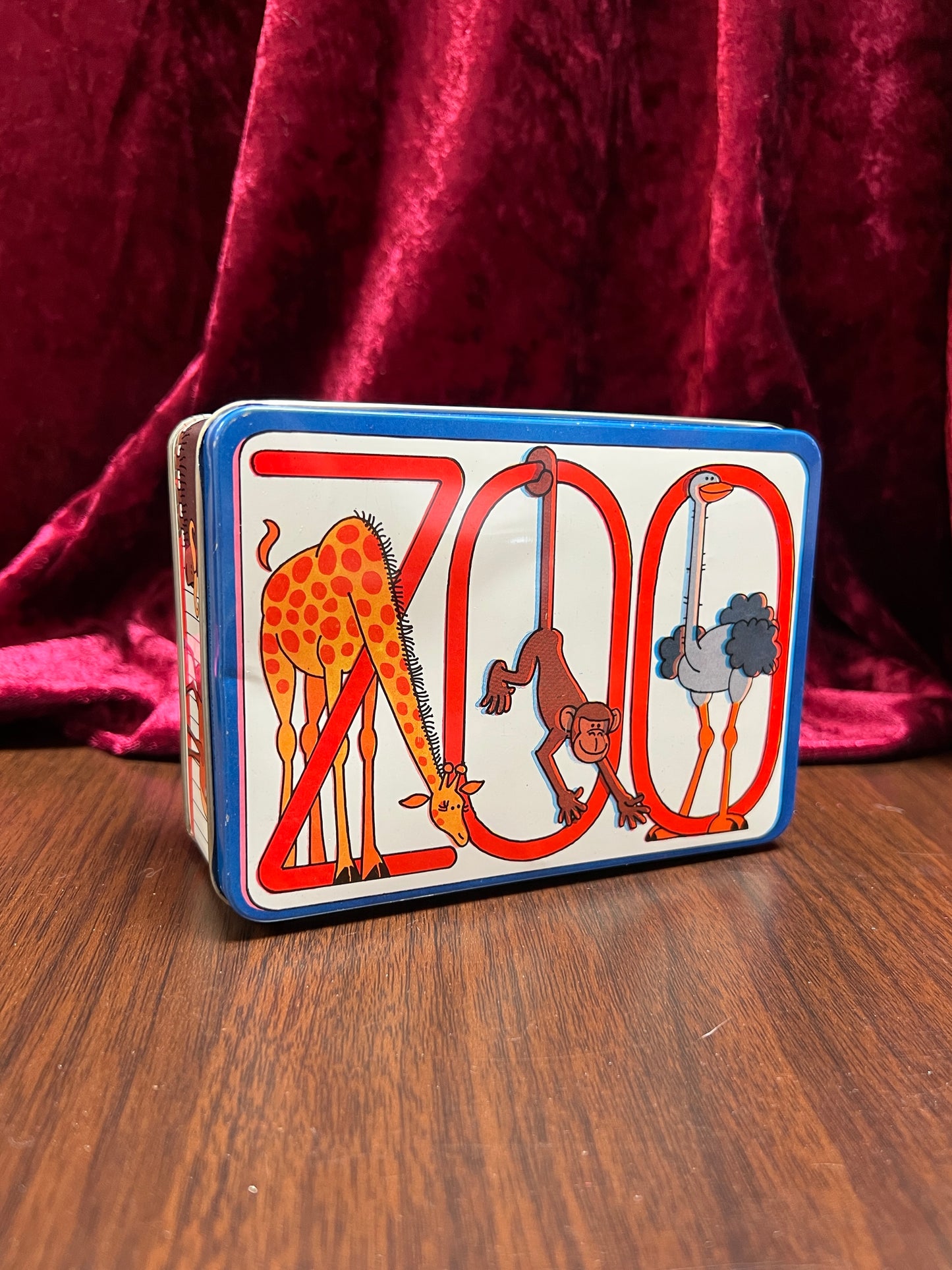 Vintage Kitchen - Storage Tin - ZOO Animals - JSNY - Made In Hong Kong