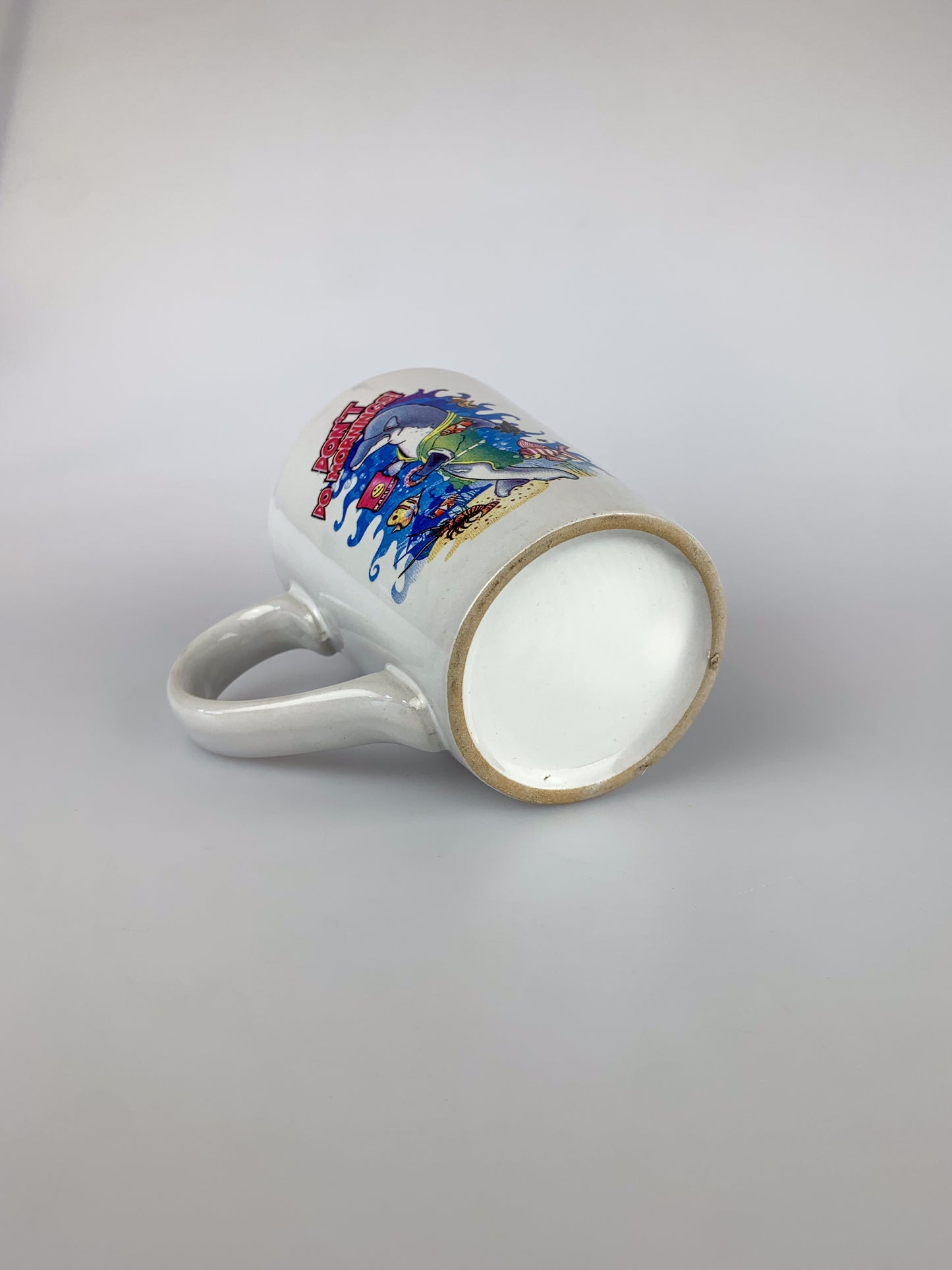 Vintage 1990s Cartoon Coffee Mug - Don't Do Mornings!