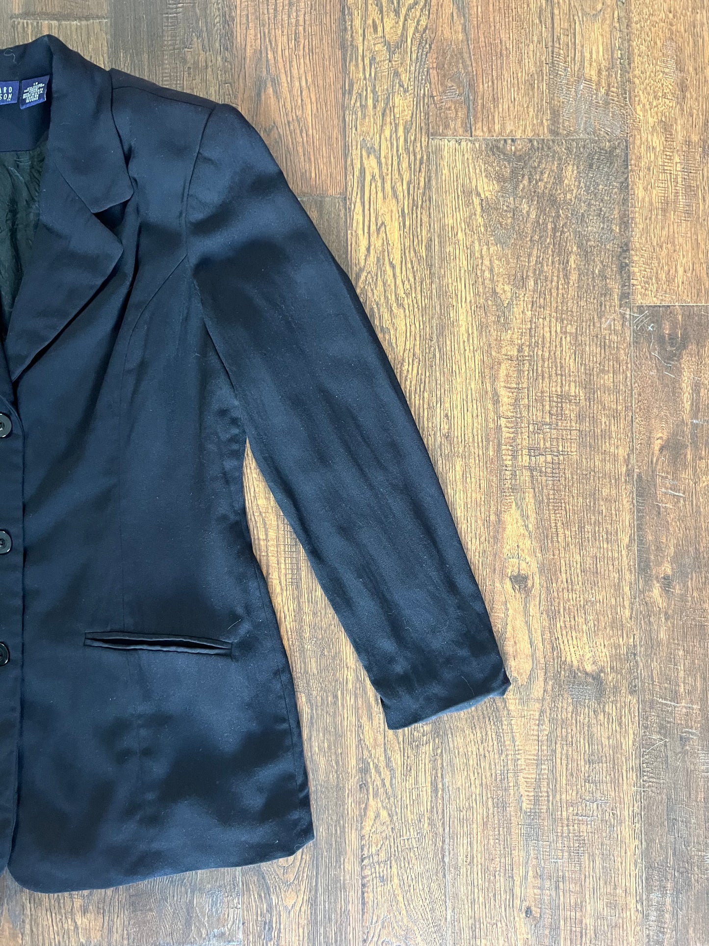 Vintage Clothing - Blazer Jacket - Black - Medium - Hillard & Hanson