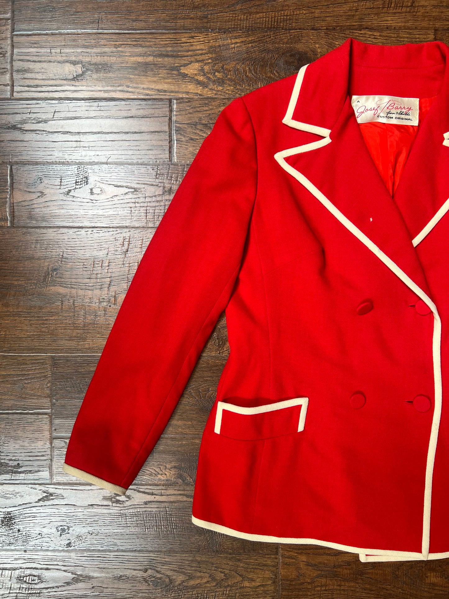 Vintage Clothing - Blazer Jacket - Ringleader Red - Medium - Josef T Barry from Shields