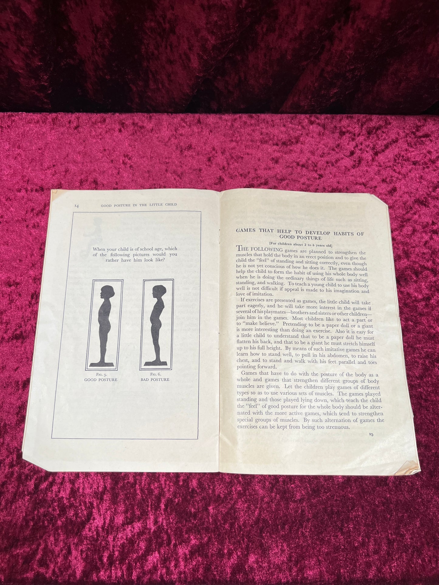 Vintage Ephemera - Pamphlet - Good Posture In The Little Child - US Department of Labor Children's Bureau - 1935