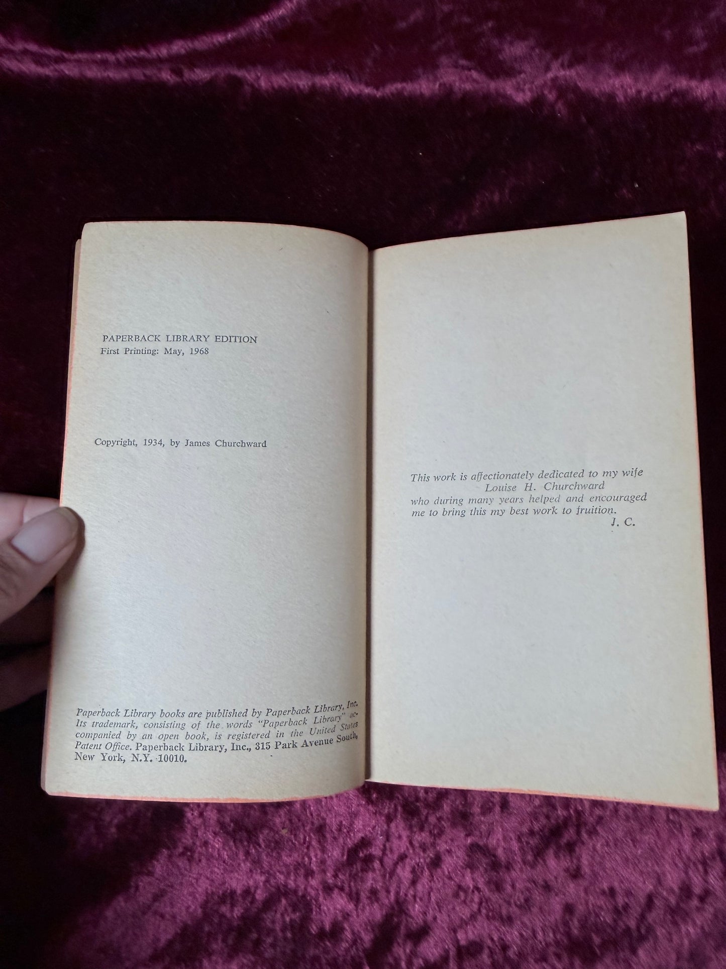 Vintage The Cosmic Forces of Mu by James Churchward 1968 First Paperback Printing