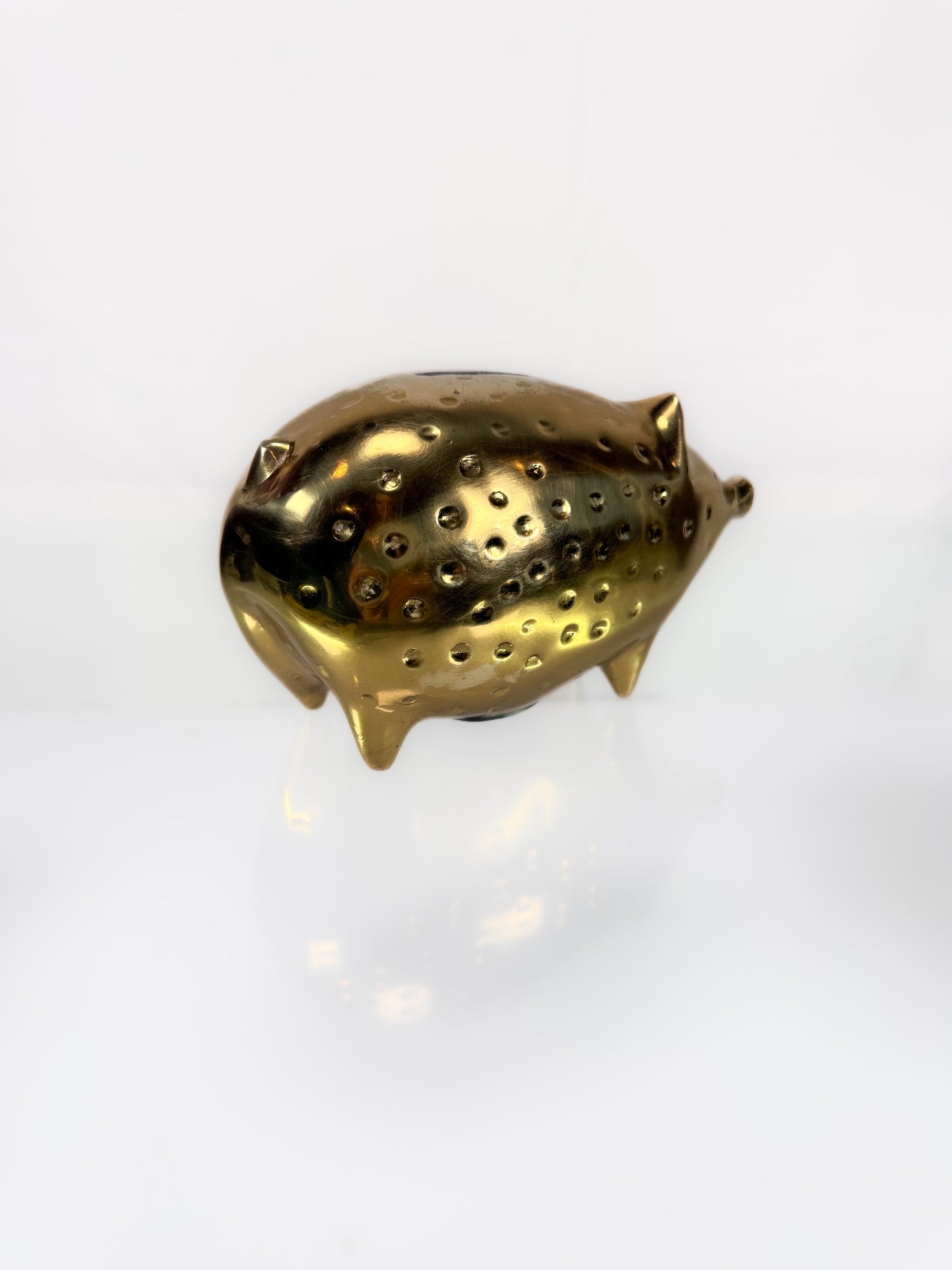 Vintage Brass Piggy Bank - Ben Seibel for Jenfredware - Rare Find Great Condition
