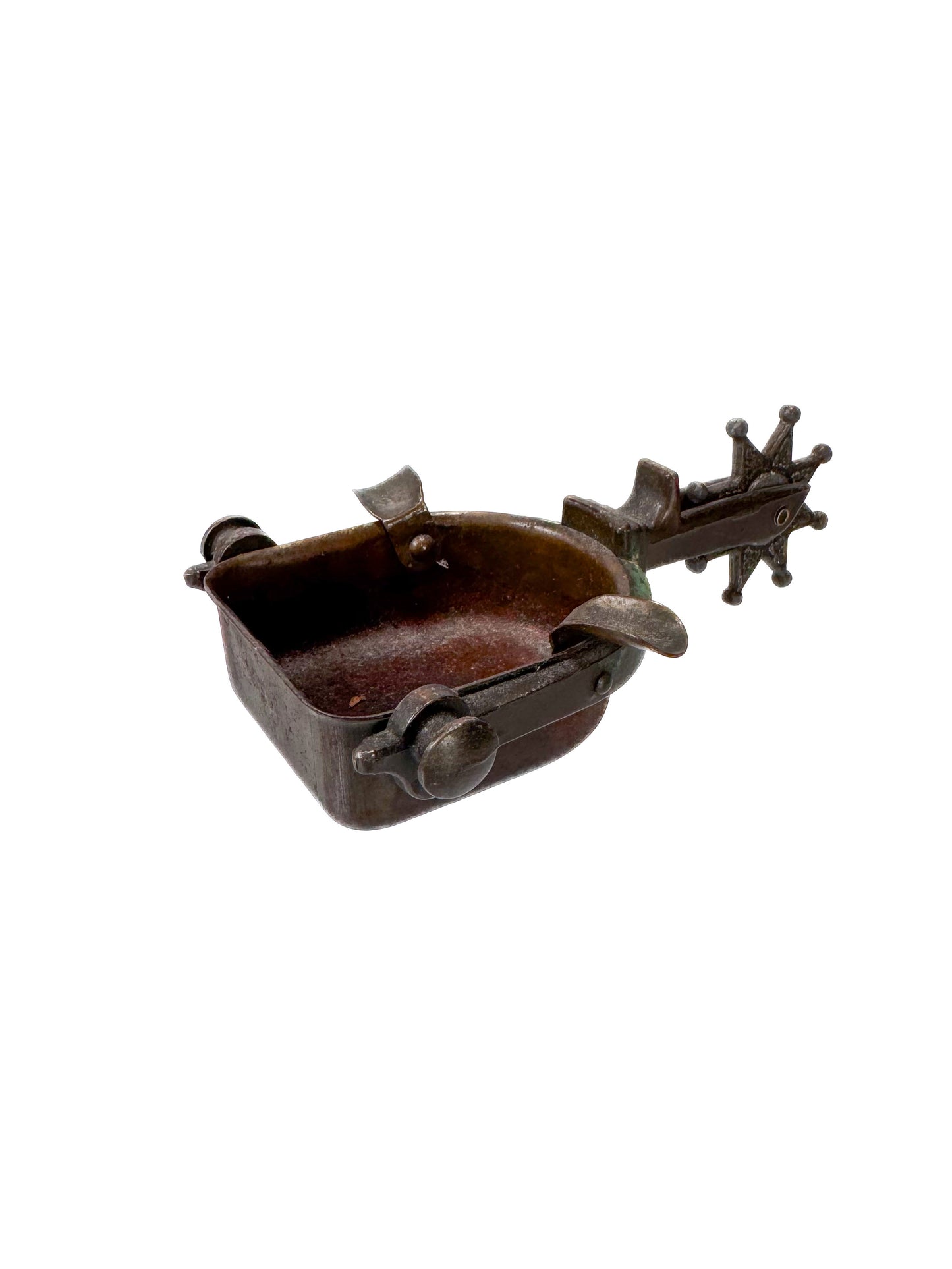 Vintage Ashtray - Brass Cowboy Spur - Western Art