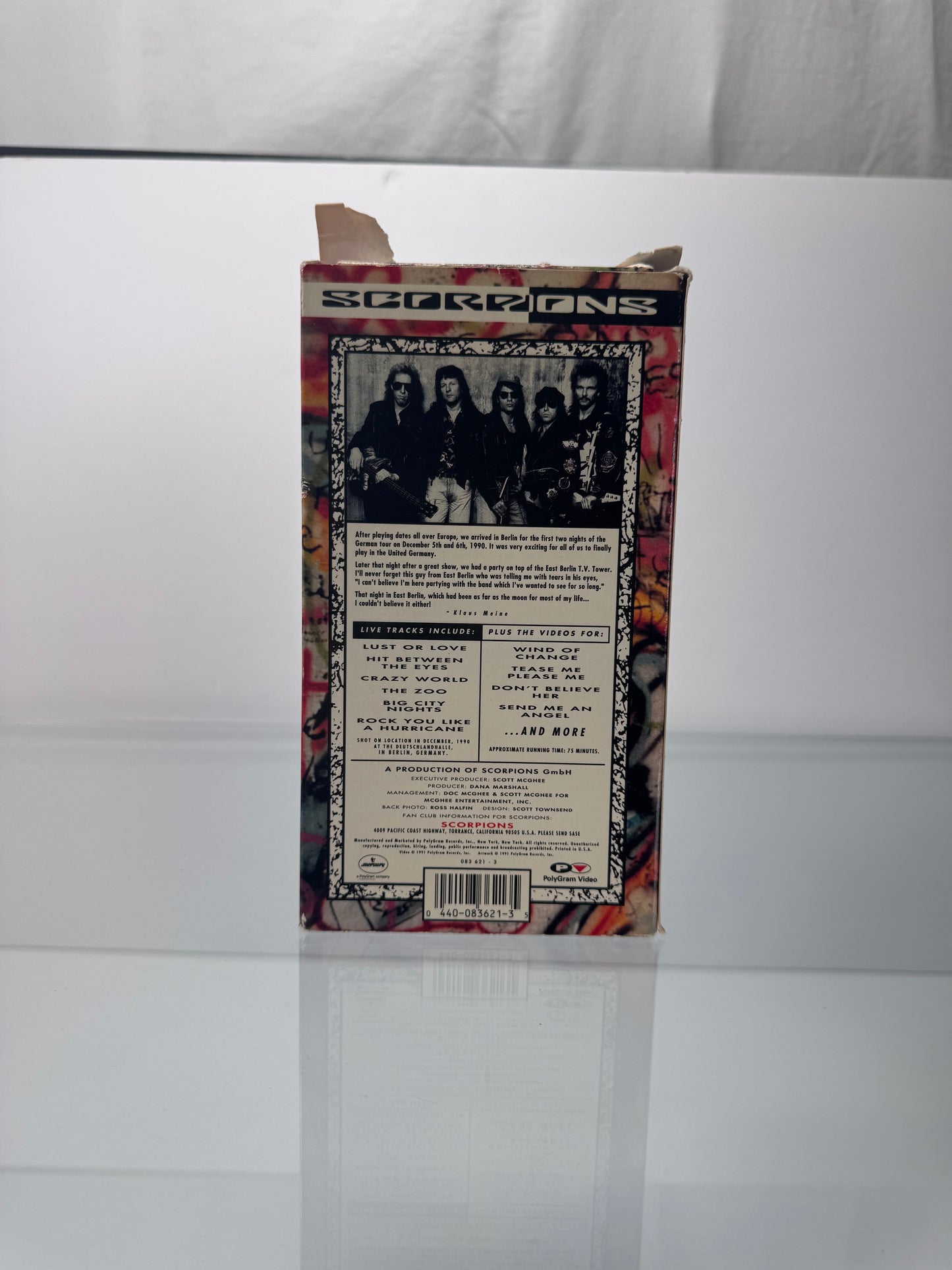 VHS - Scorpions Crazy World Tour Live Berlin - 1991