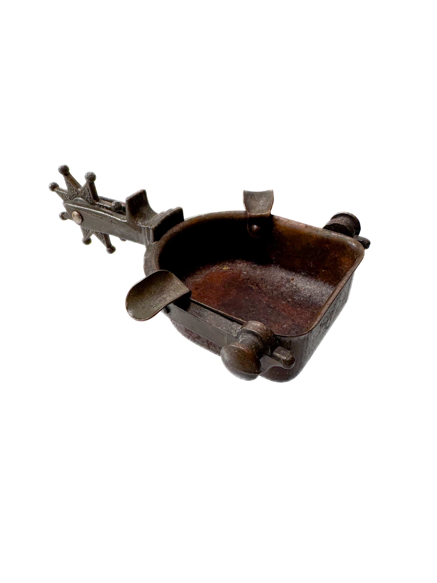 Vintage Ashtray - Brass Cowboy Spur - Western Art
