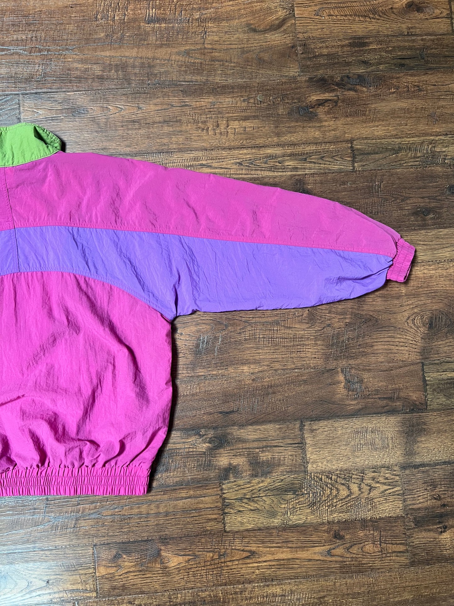 Vintage Clothing - Lightweight Windbreaker Jacket - Half Zip - Color Blocks - Small - Cheetah