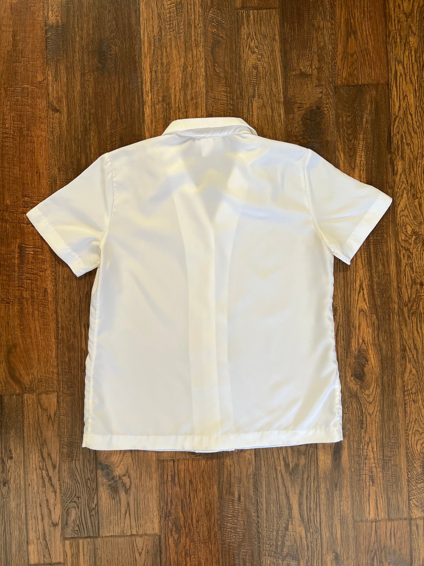 Vintage Clothing - Short Sleeve Blouse - White - Medium - Lee Mar