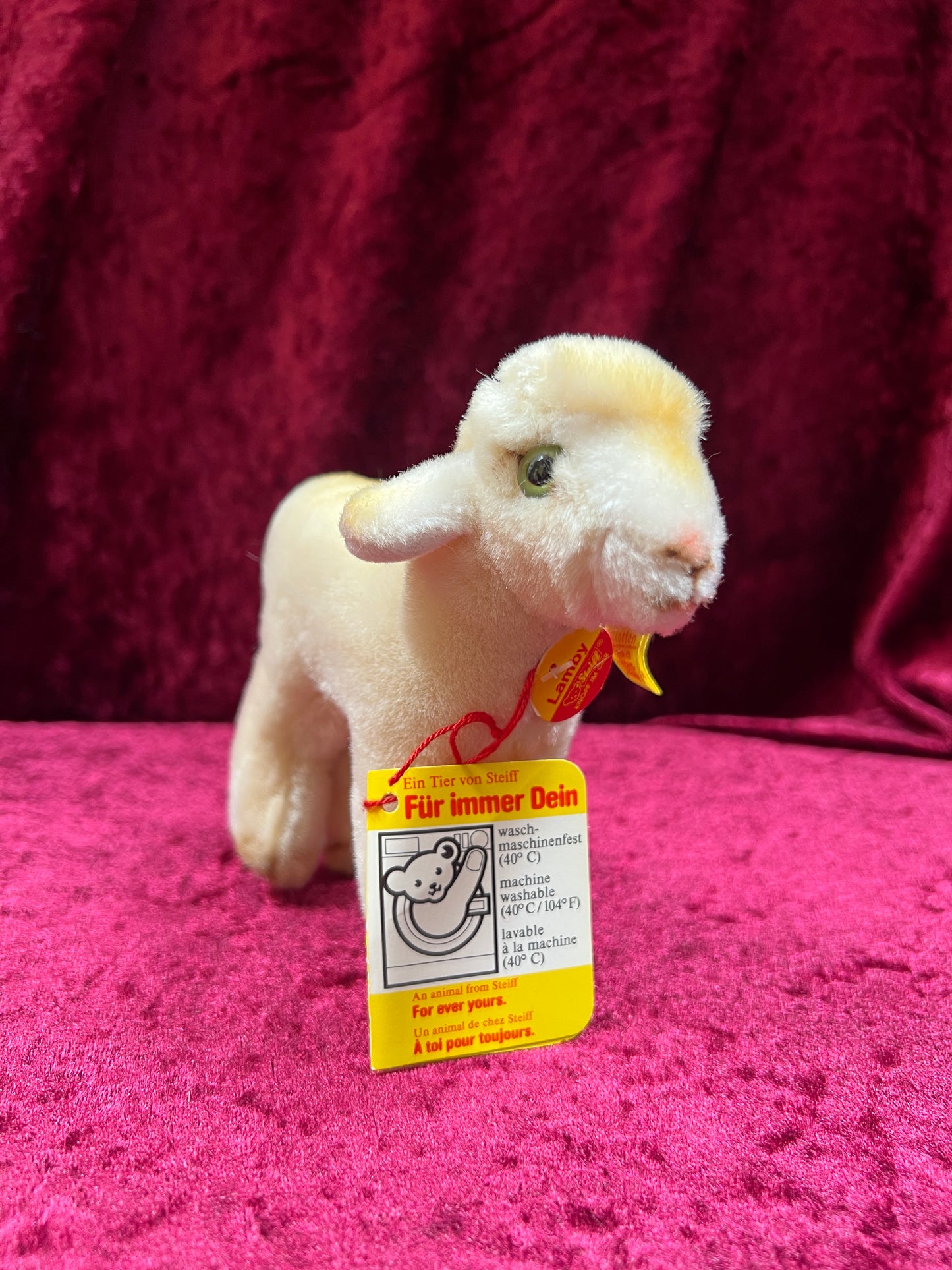 Vintage Collectibles - Miniature Stuffed Toy - Lamby the Lamb - 1527/12 - Steiff