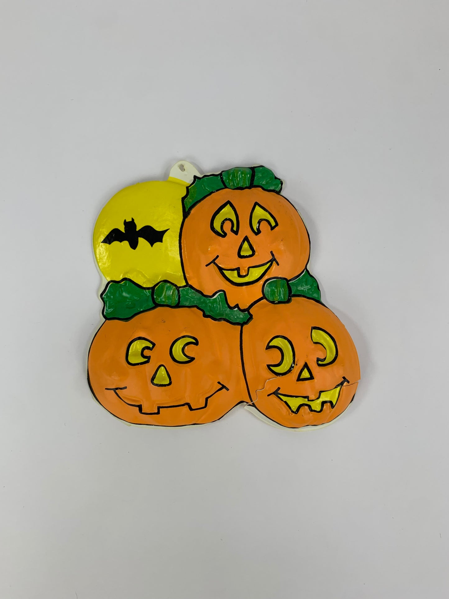 Vintage Halloween 3D Vacuform - Jack-O-Lantern Patch - #2