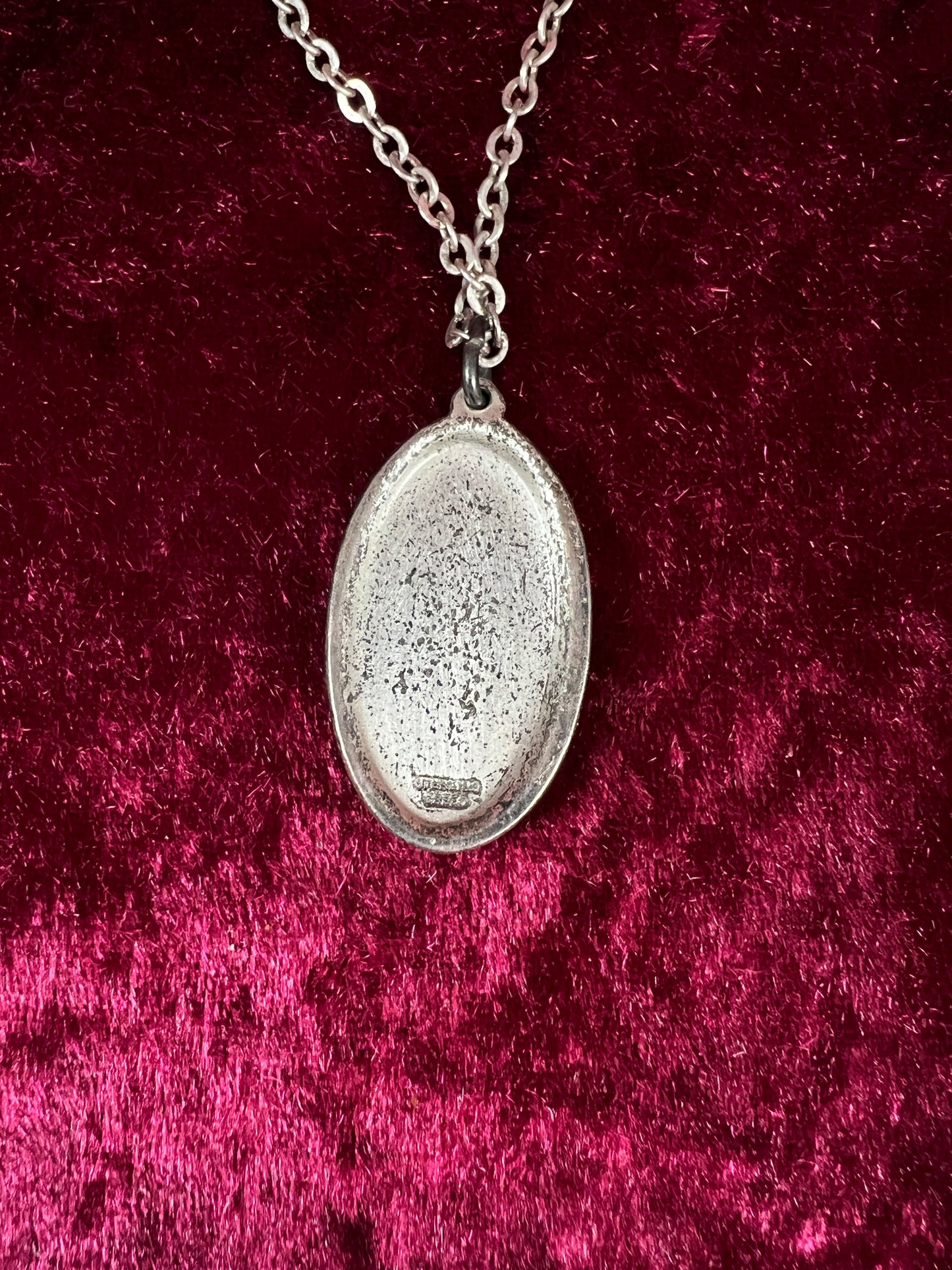 Vintage Sterling Silver Saint Christopher Necklace - Religious Medal Pendant